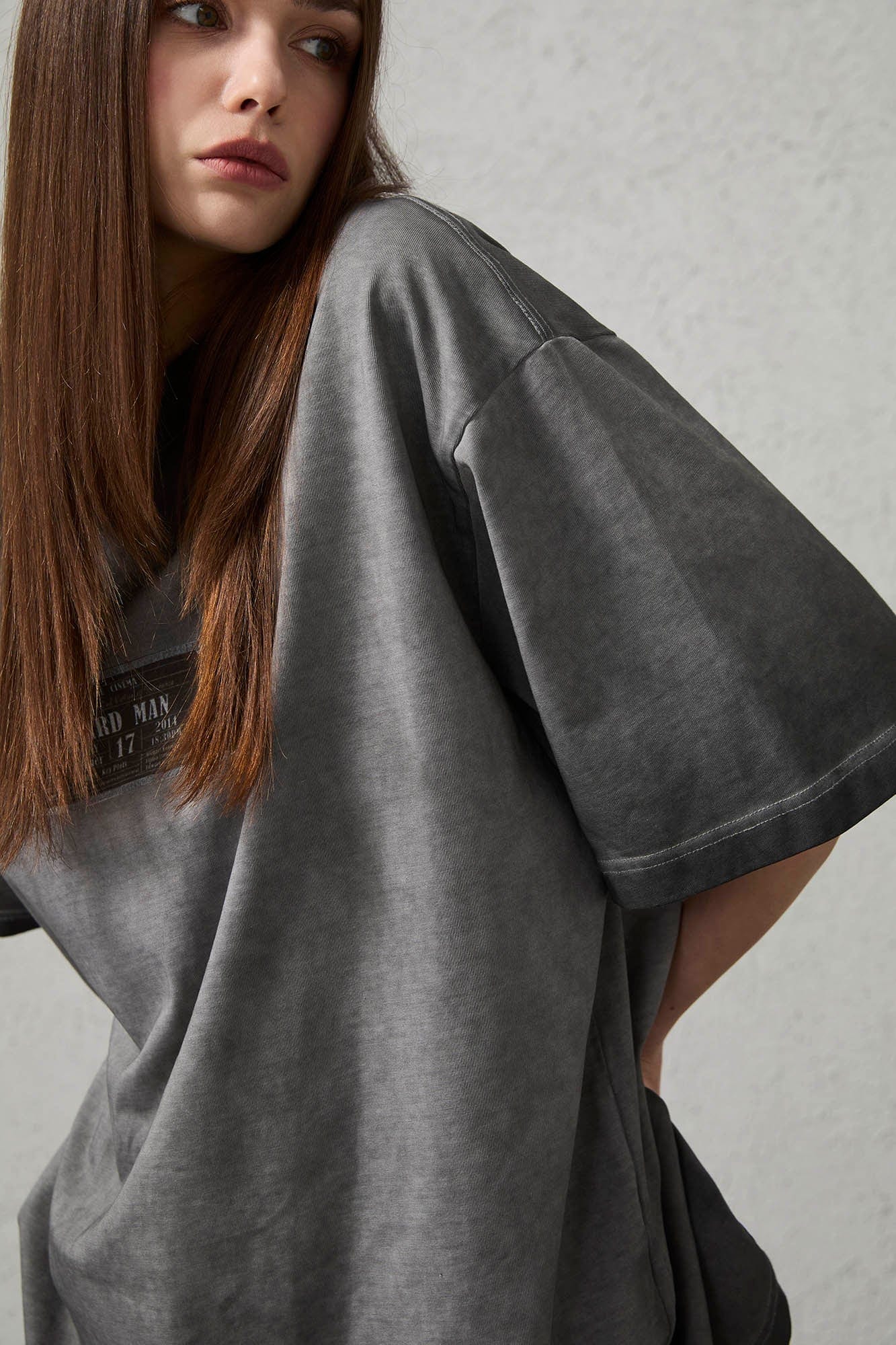 ORGANIC EMOTION Spray-Faded Ticket Graphic T-Shirt