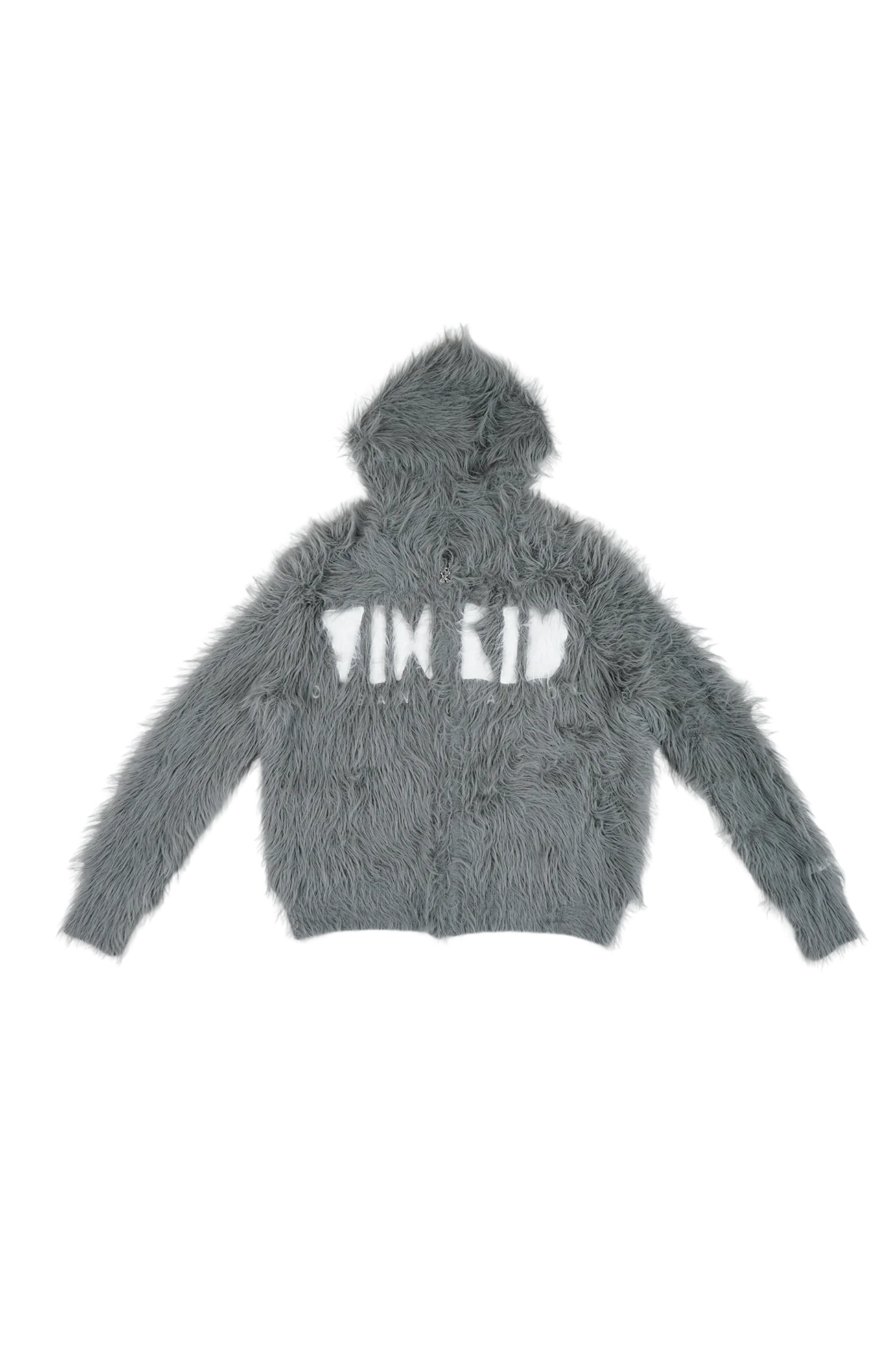 VINKID Dove Patch Mohair Zip-Up Hoodie