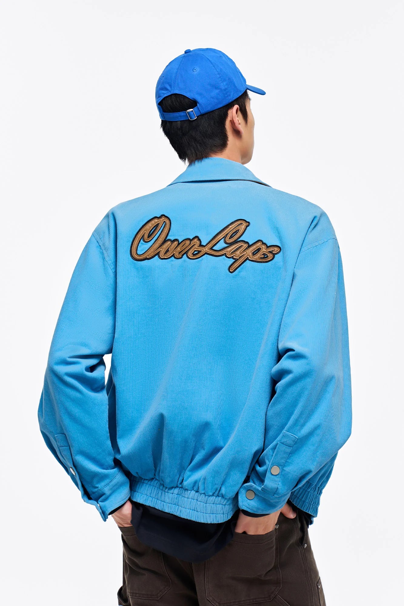 OVERLAPS Embroidered LOGO Utility Snap Jacket