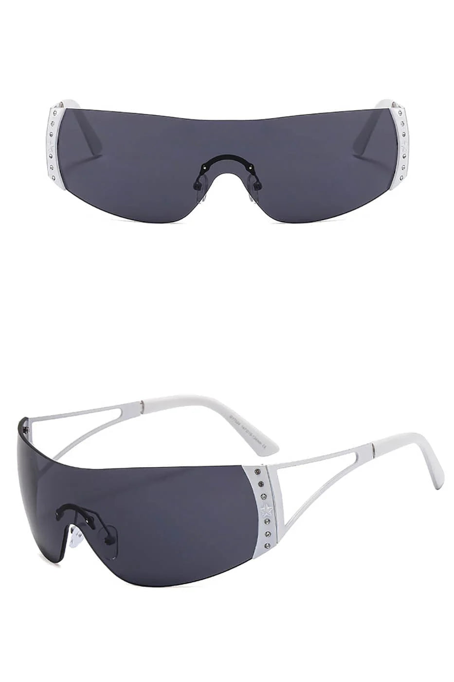 DAMAGE ASIA OPTICALS Rhinestone Frameless Sunglasses