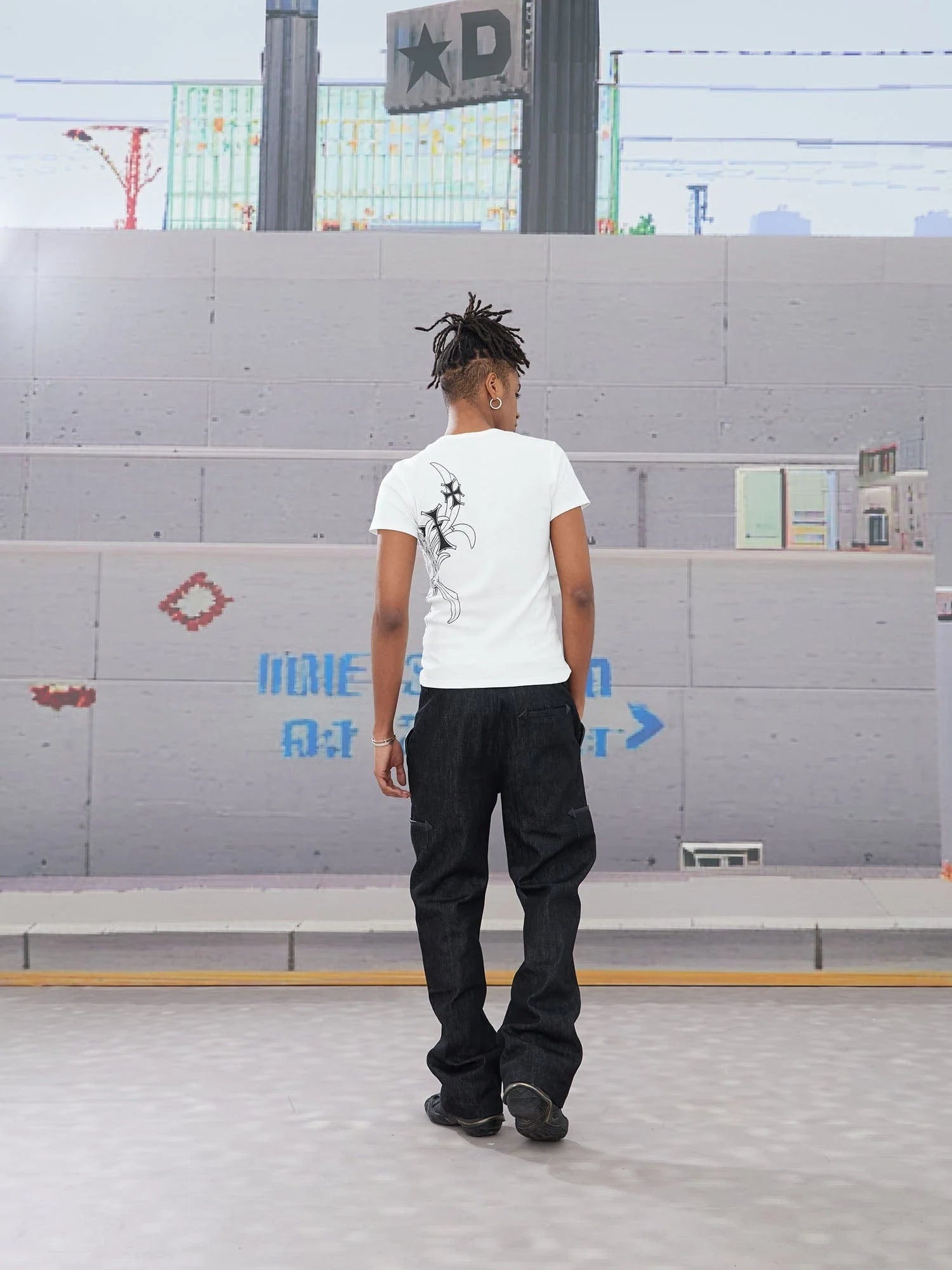 DND4DES Double-Zipper Multi-Pocket Raw Jeans