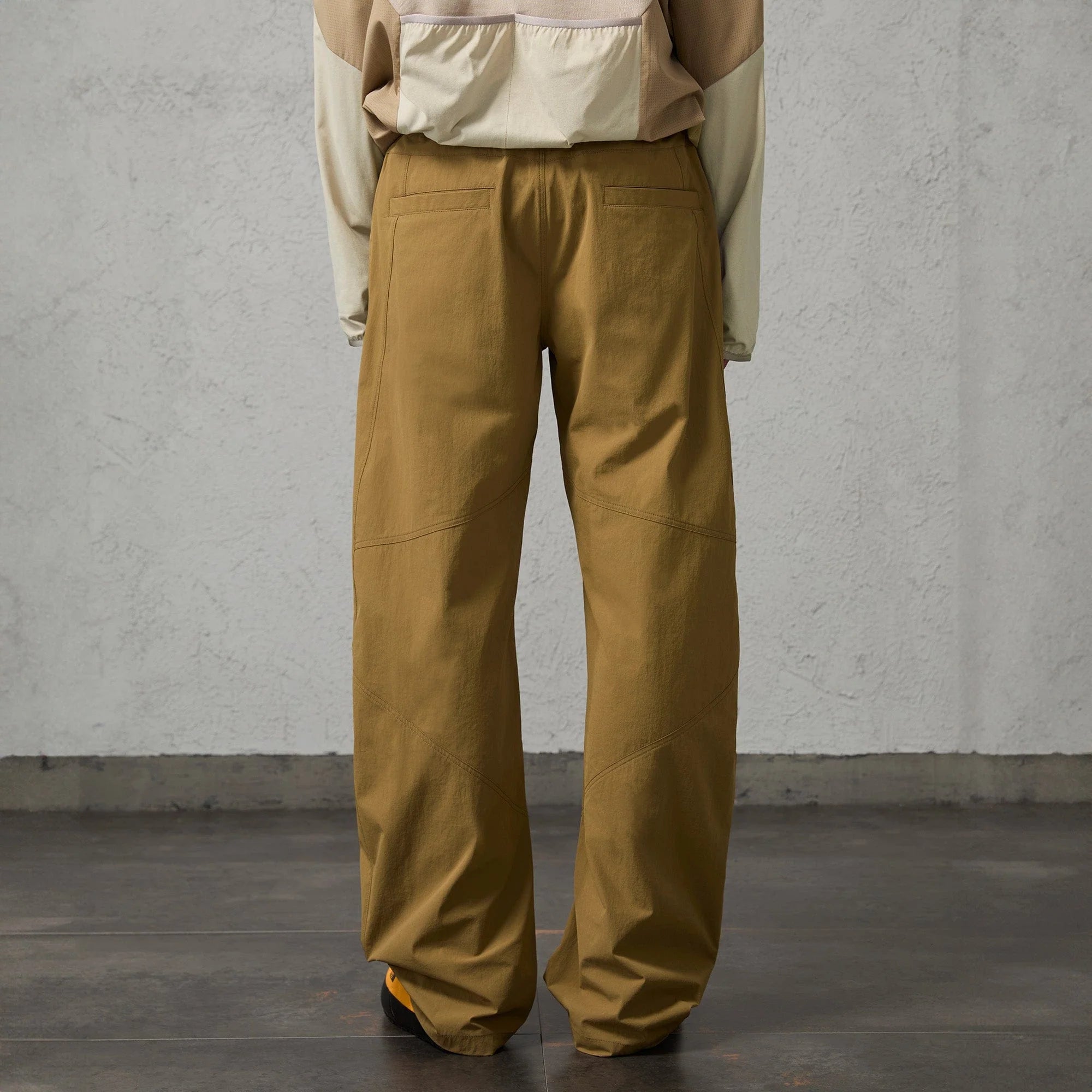 ORGANIC EMOTION Retro Spliced Curved Pants