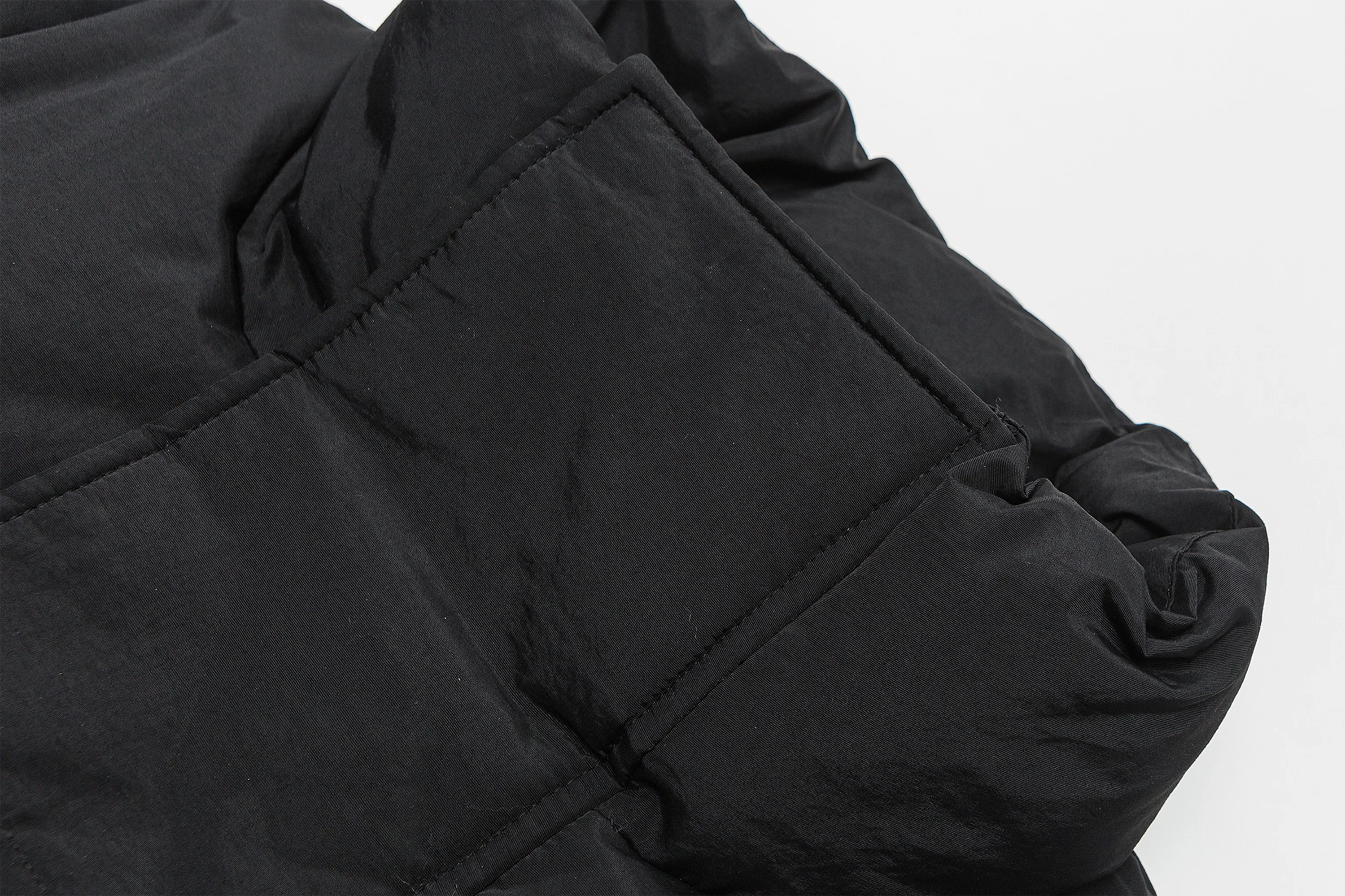 ME DA IGUAL Detachable Sleeve Stand-Collar Quilted Jacket