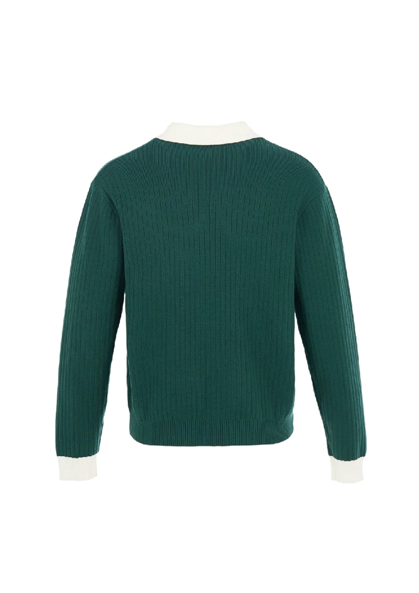 STEEPC Contrast Collar Polo Sweater