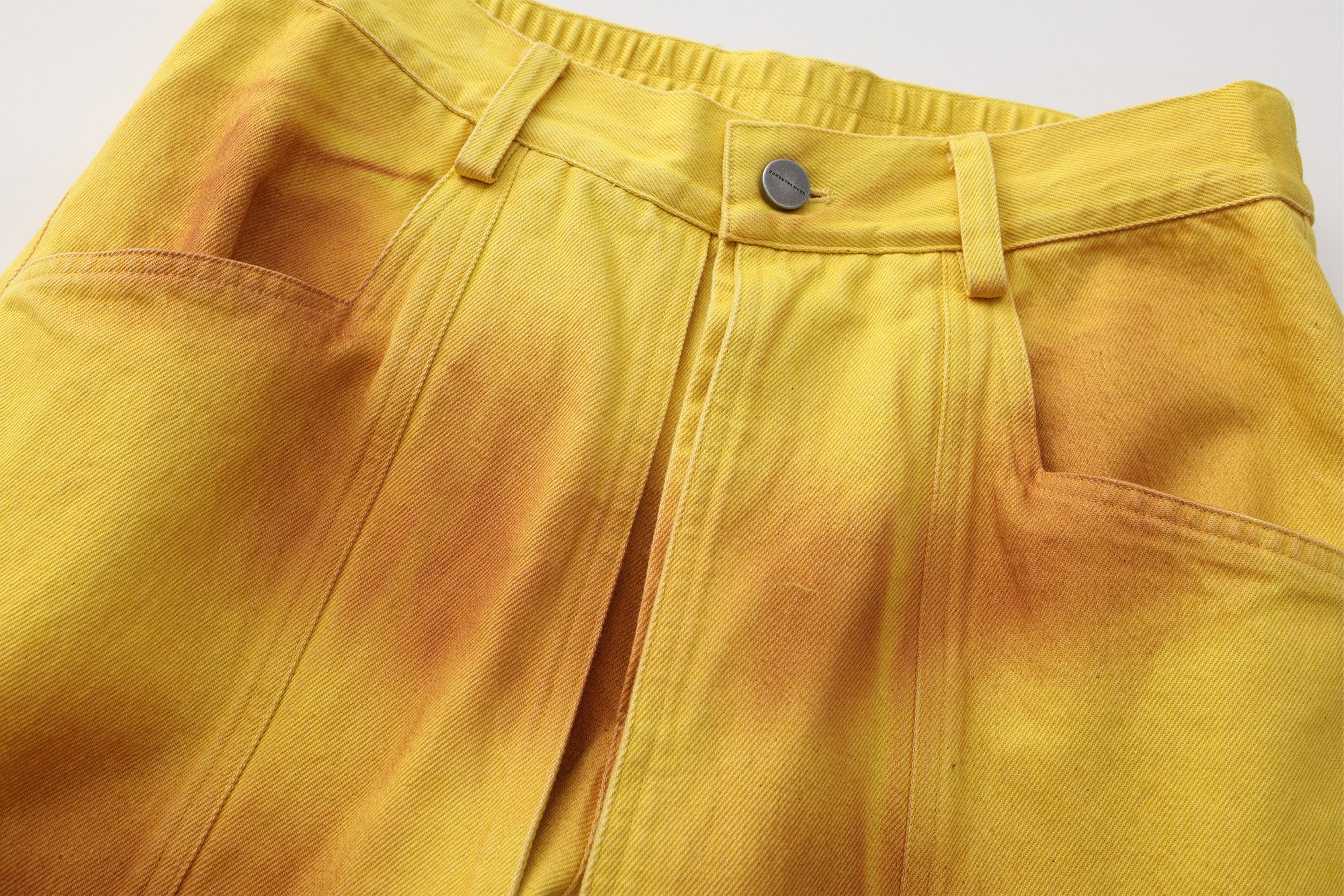 VANN VALRENCE Dye-Washed Convertible Wide-Leg Pants