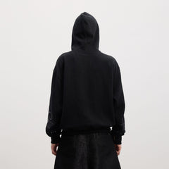 DND4DES Virgin Mary Graphic Rhinestone Hoodie