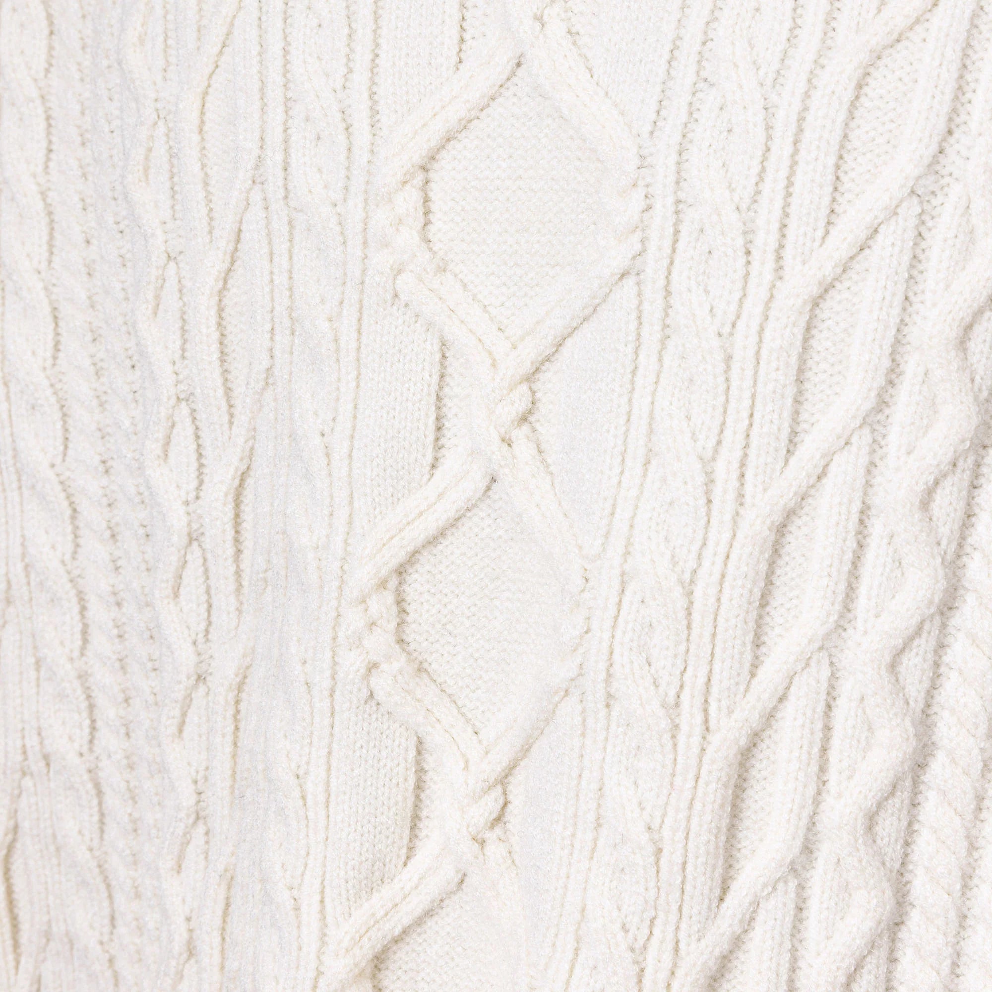 CATSSTAC Varsity V-Neck Cable-Knit Sweater