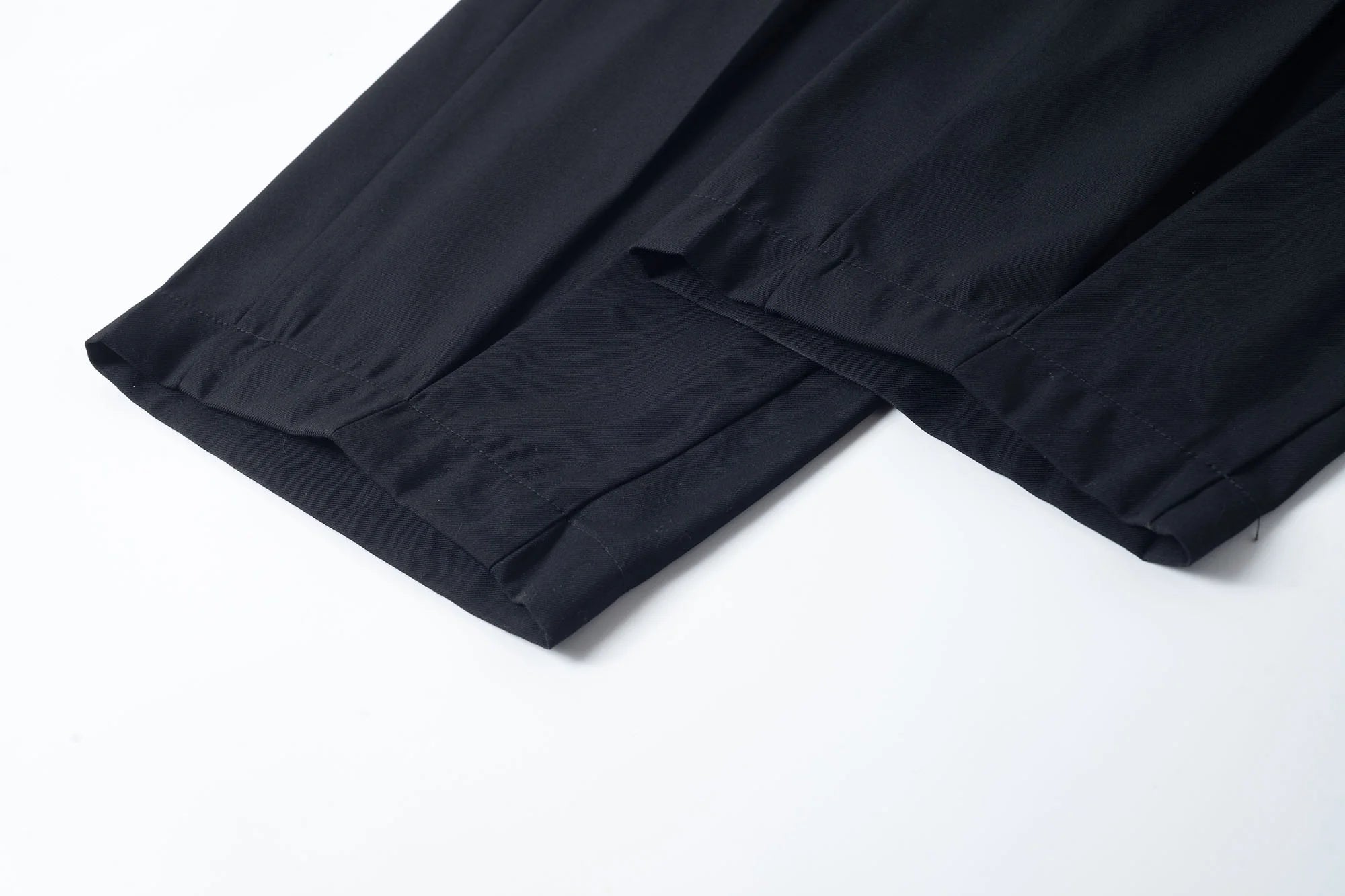 TUIMU Asymmetrical Wrap Pleated Wide-Leg Trousers