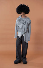 CLP Deconstructed Shawl-Overlay Sweatshirt