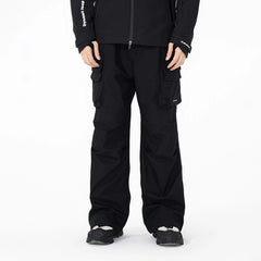 ENSHADOWER Big Pockets Crinkled Straight Pants