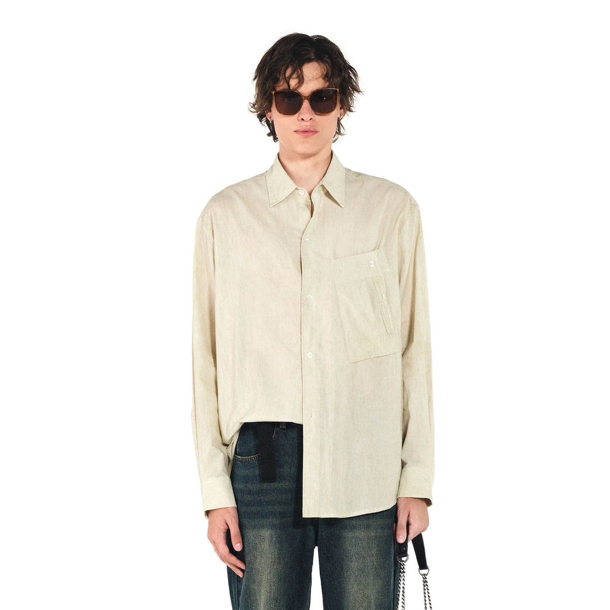 OVERLAPS Essential Crinkled Pocket Shirt