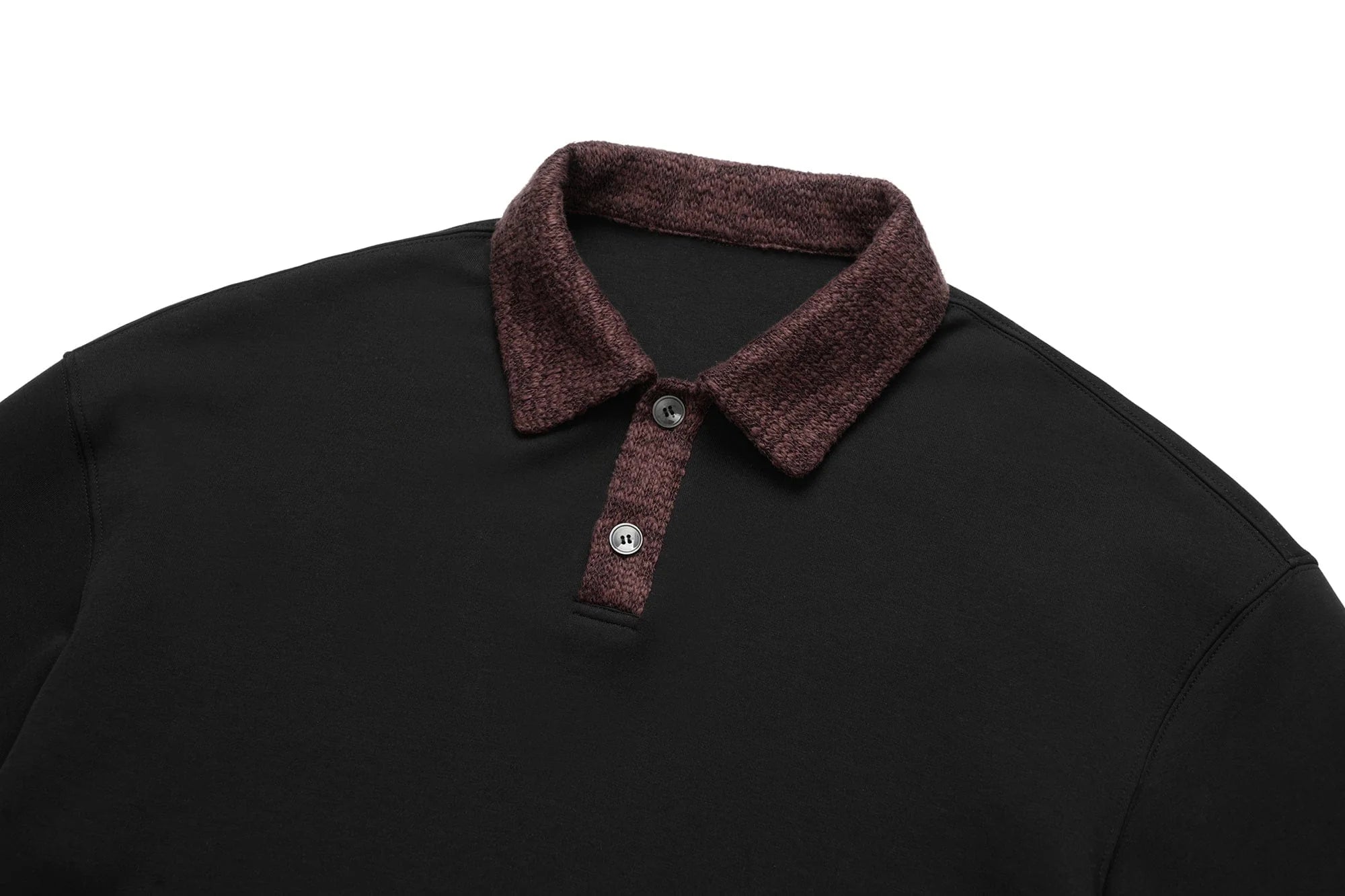 OKAYTHXBYE Flexweave Contrast Collar Sweatshirt