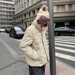 STEEPC Plaid Quilted Padded Jacket