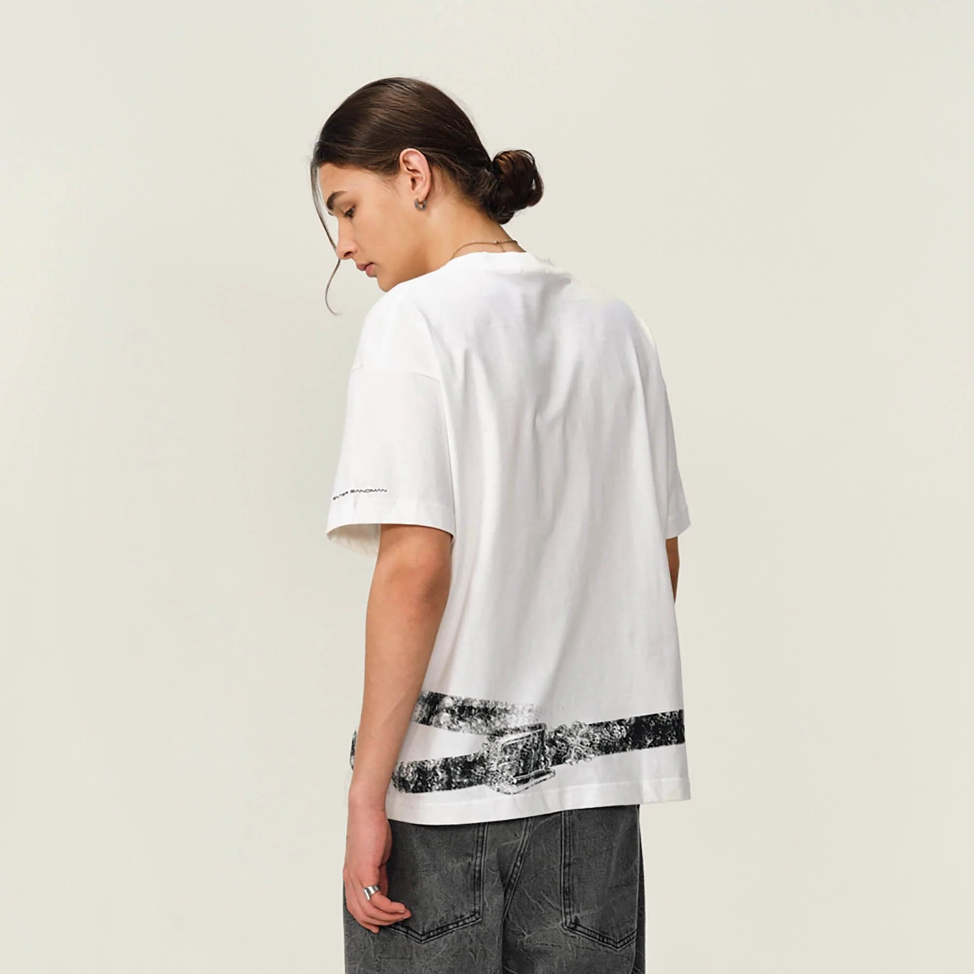 OVDY Tie-Belt Graphic T-Shirt