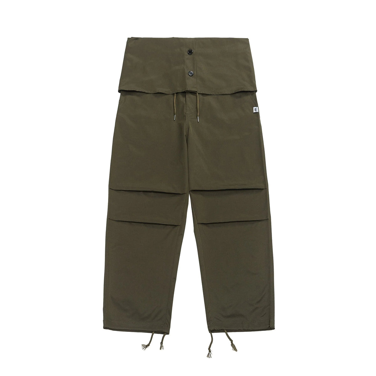 ME DA IGUAL Layered Fold-Over Straight-Leg Pants