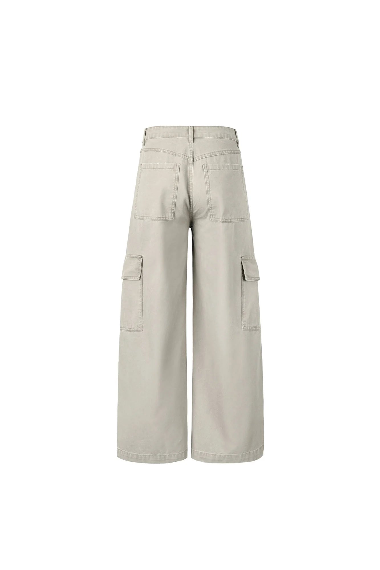 OKAYTHXBYE Pleated Utility Baggy Cargo Pants