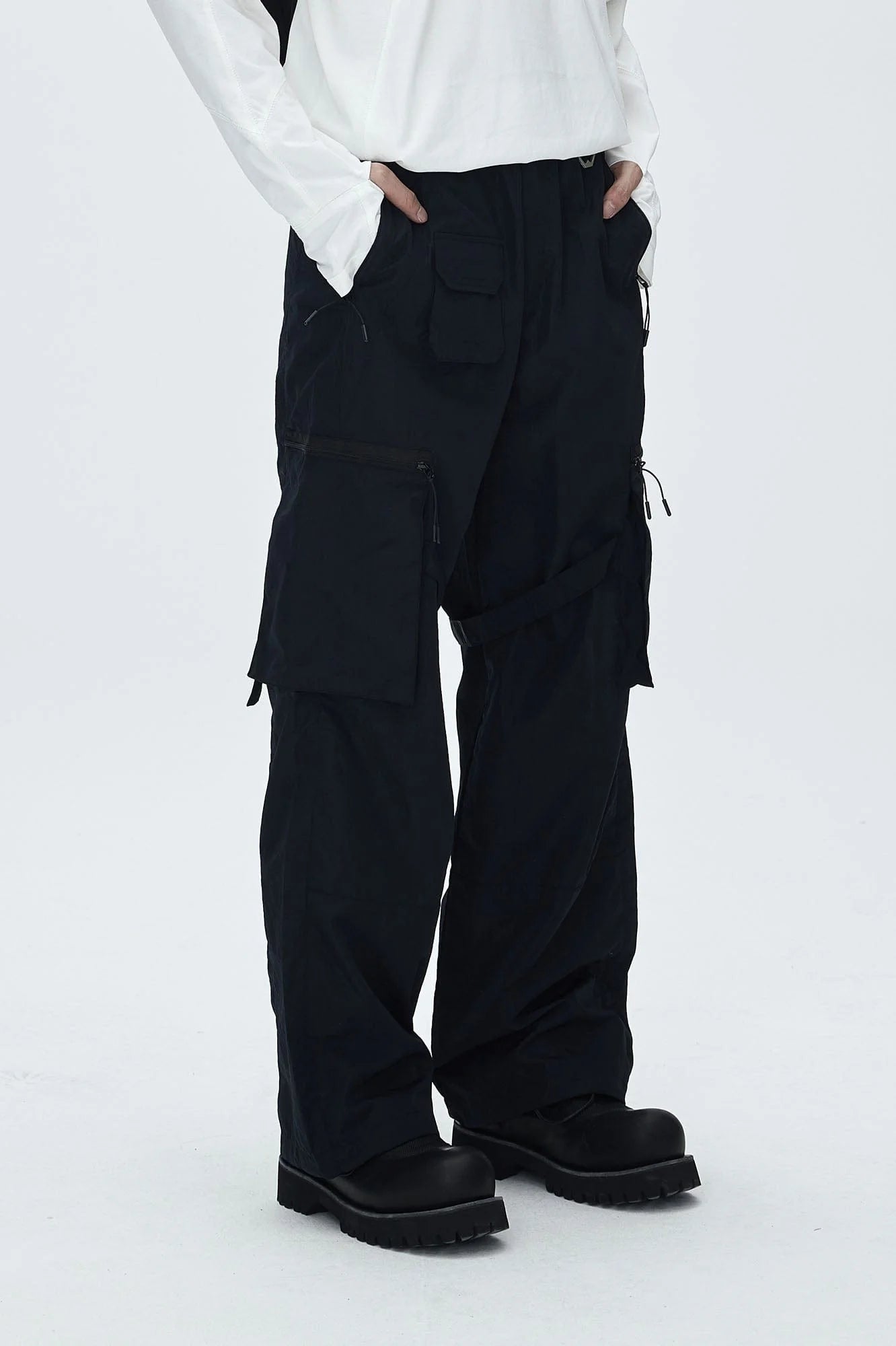 CATSSTAC Utility Multi-Pocket Buckled Cargo Pants