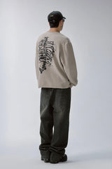 F2CE Skeleton Graphic Waffle Sweatshirt