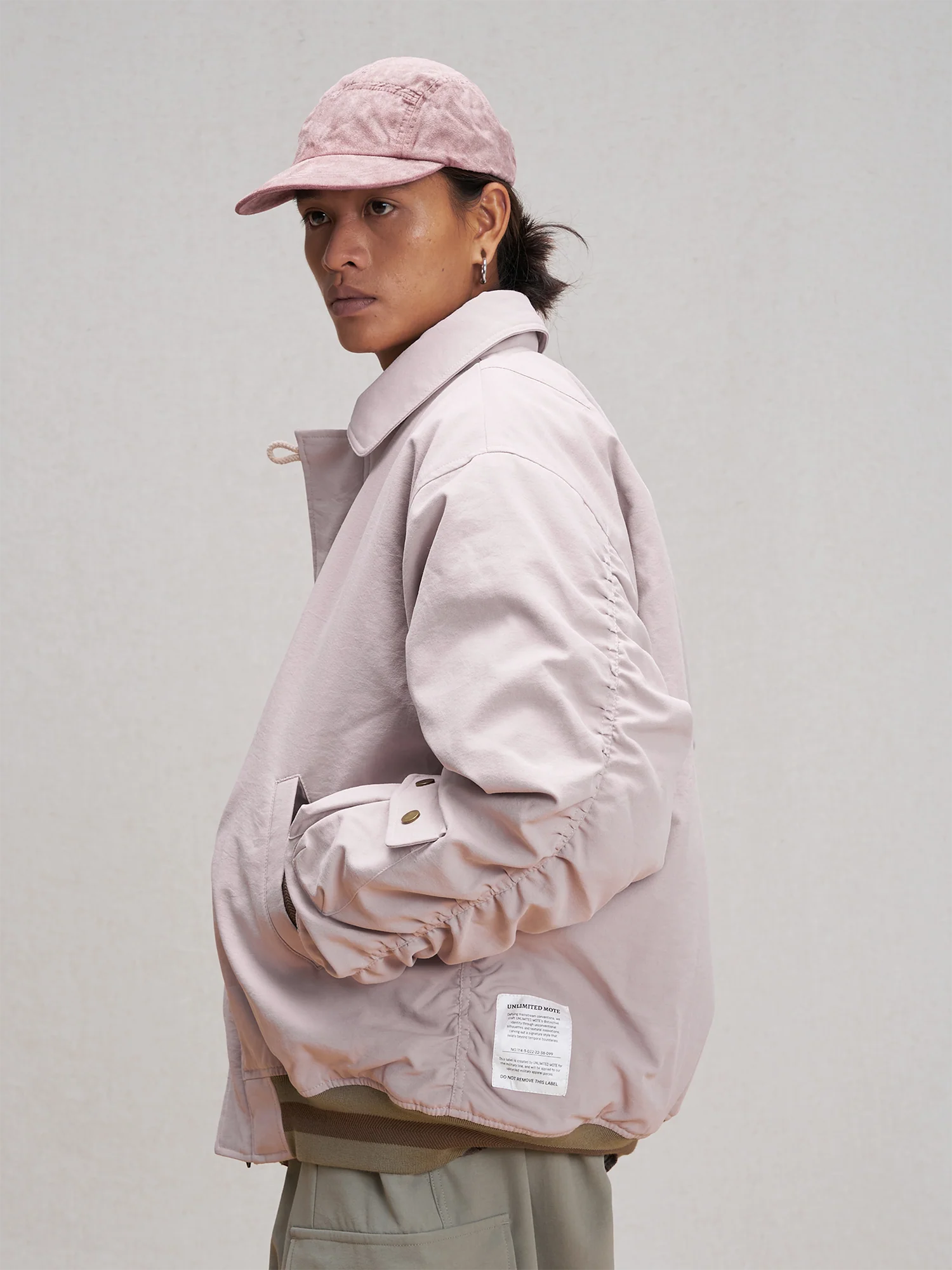 UNLIMITED MOTE Asym Utility Padded Bomber Jacket