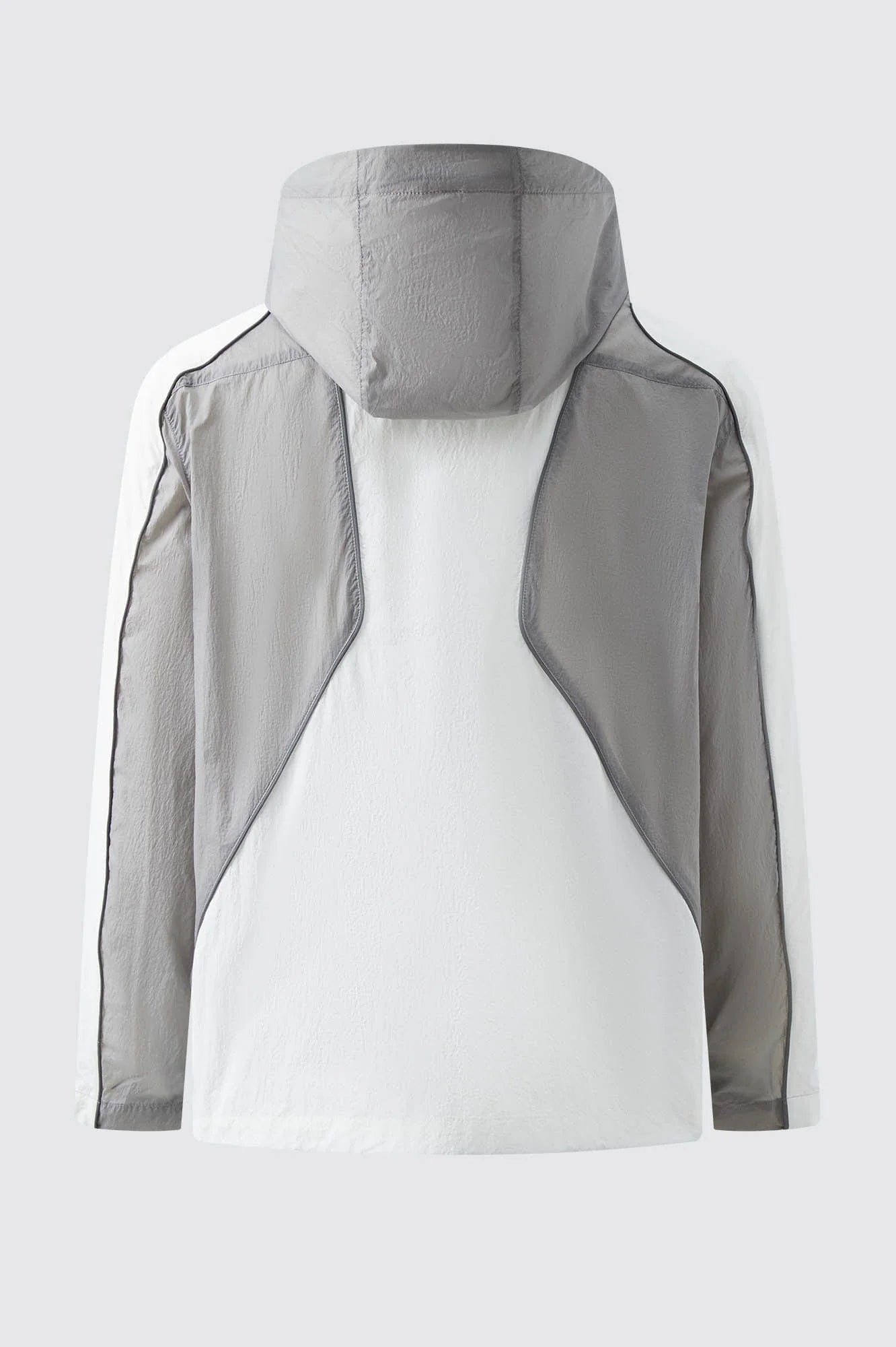 ORGANIC EMOTION Spliced Drawstring UV Protection Light Jacket
