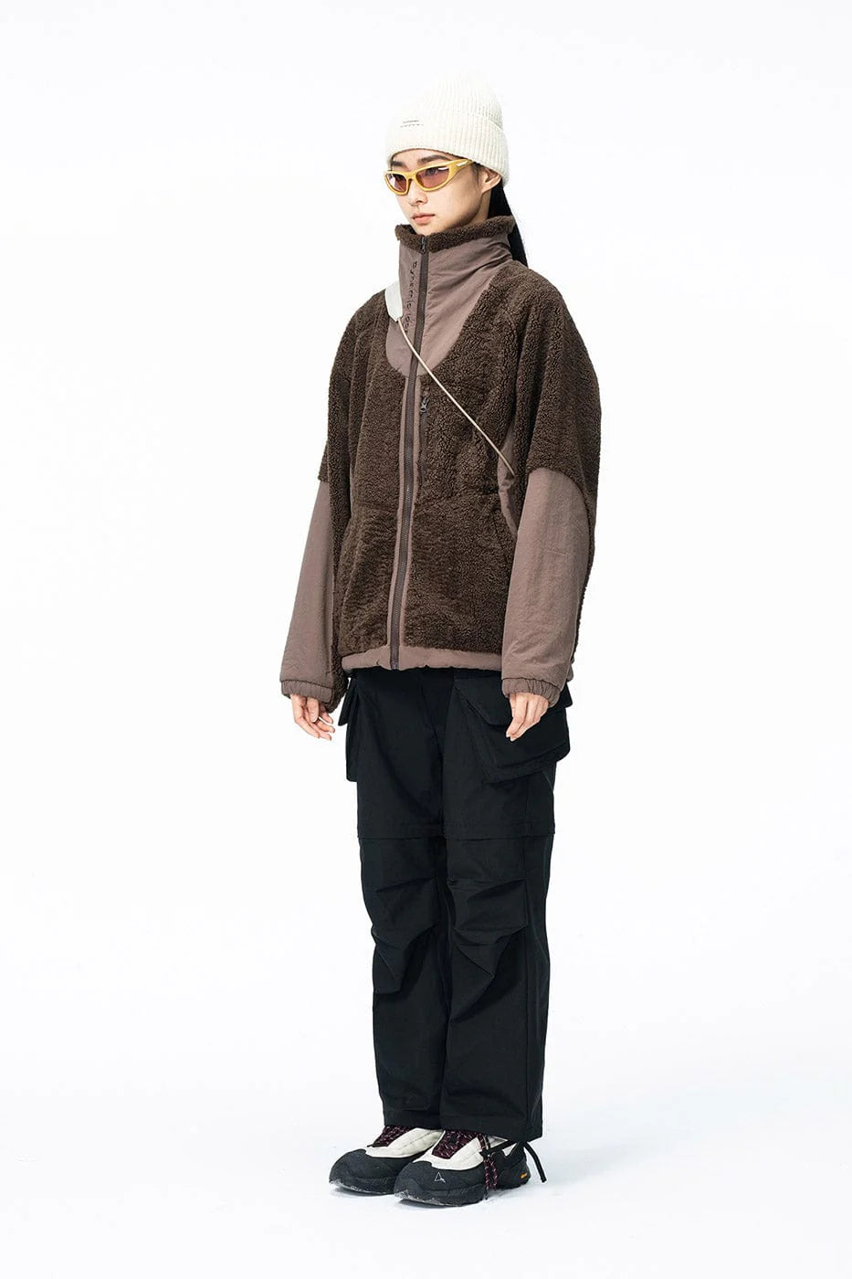 ENSHADOWER Detachable Big Pockets Crinkled Pants