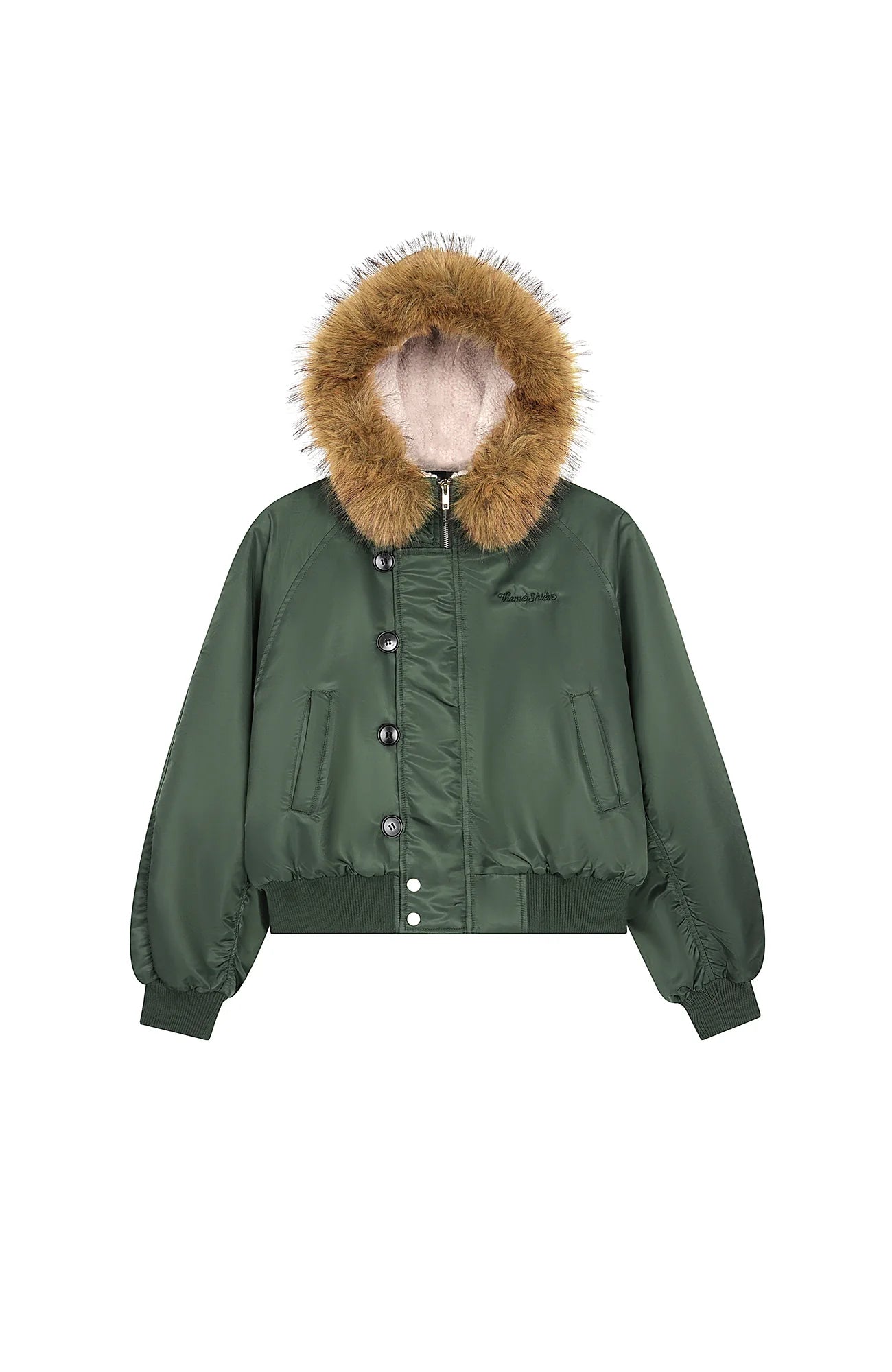 CLP Faux Fur Collar Puffer Parka