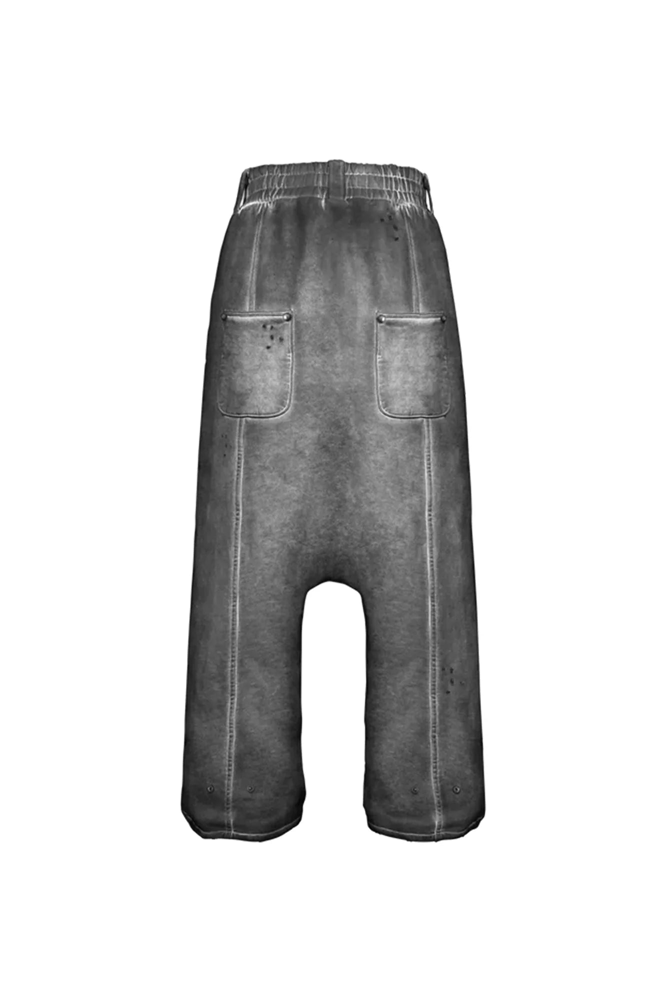 TECNINEGROUP Middle-Panel Washed Drop-Crotch Sweatpants