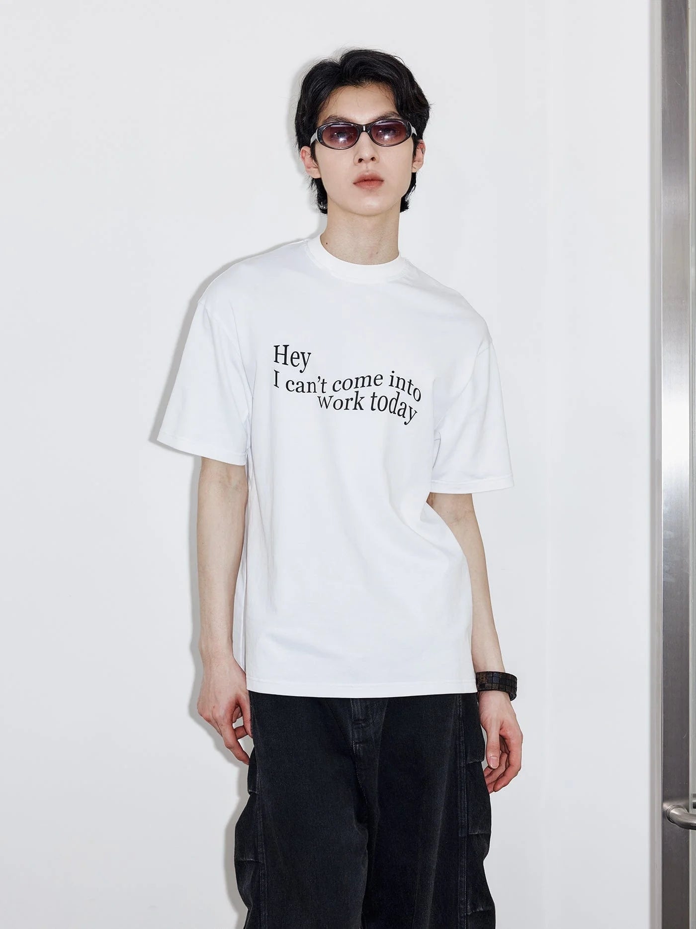 49PERCENT Essential Slogan T-Shirt