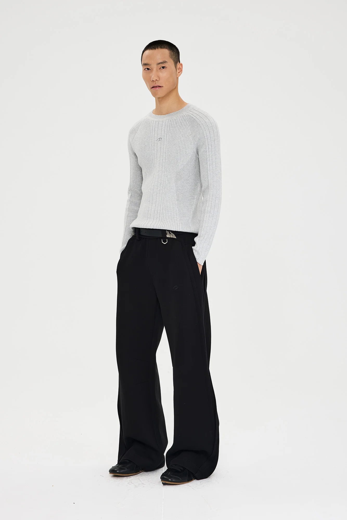 CATSSTAC Essential Slim Rib Wool-Blend Sweater