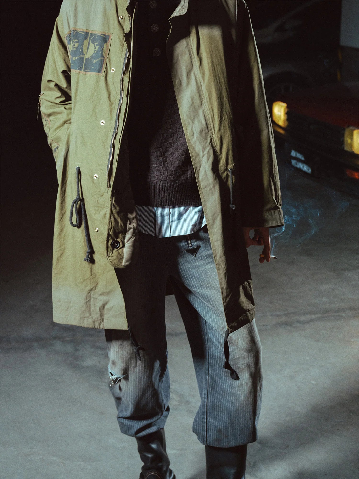RICHILL Detachable Inner Liner Patch Parka
