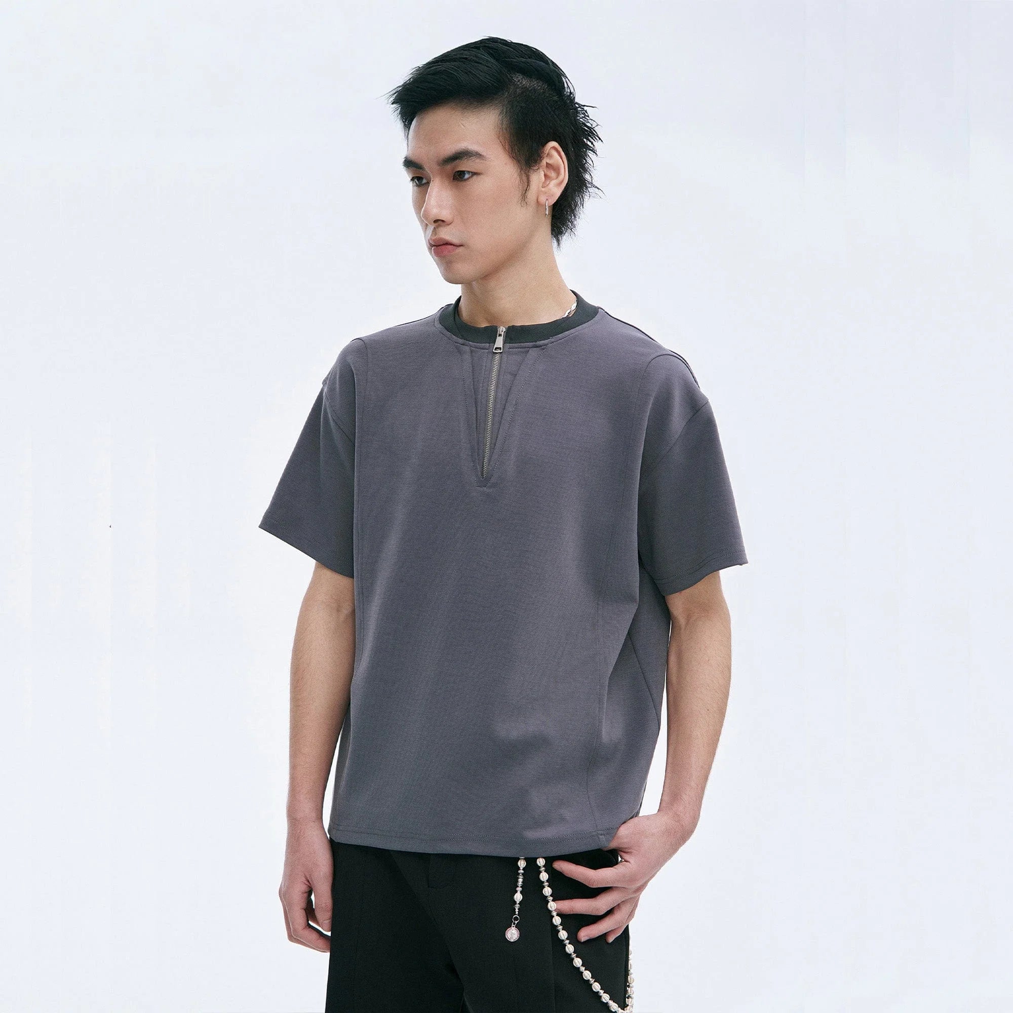 CATSSTAC Cross Spliced Dual-Zip T-Shirt
