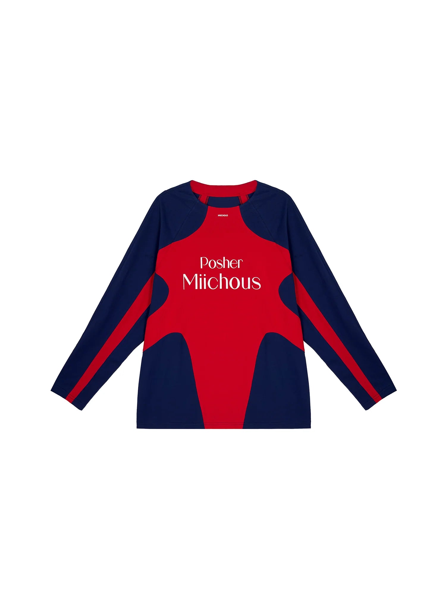 MIICHOUS Contrast Raglan Graphic Long-Sleeve Tee