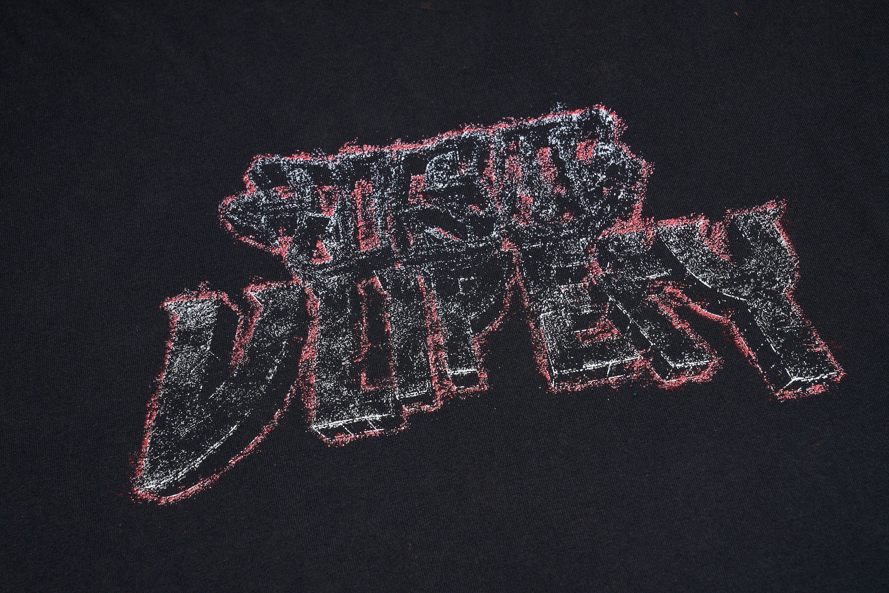 ULIPERY Distressed USB Flash Drive Graphic Long Sleeve Tee