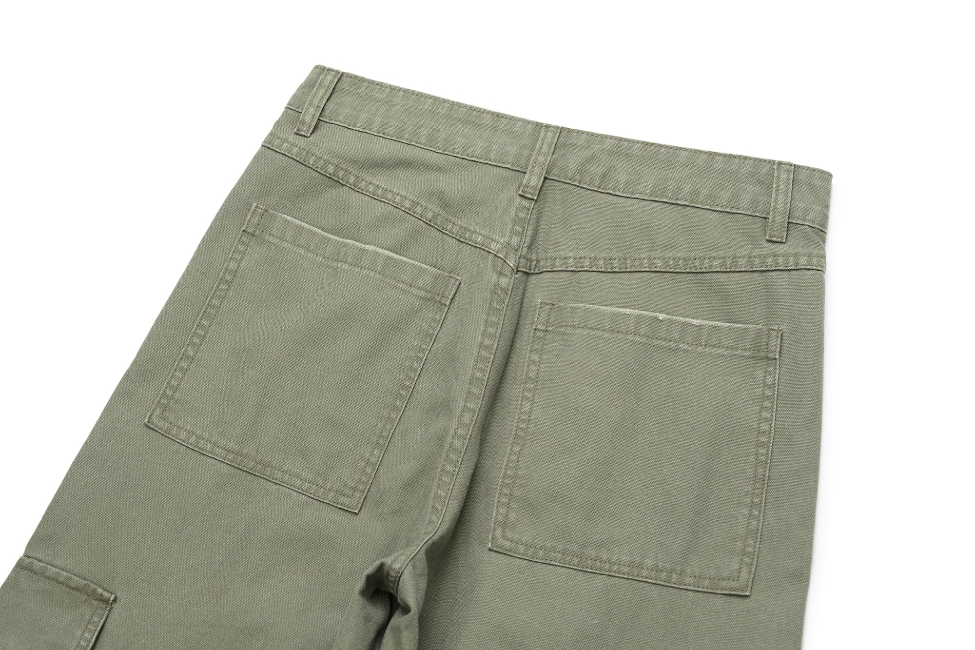 OKAYTHXBYE Pleated Utility Baggy Cargo Pants