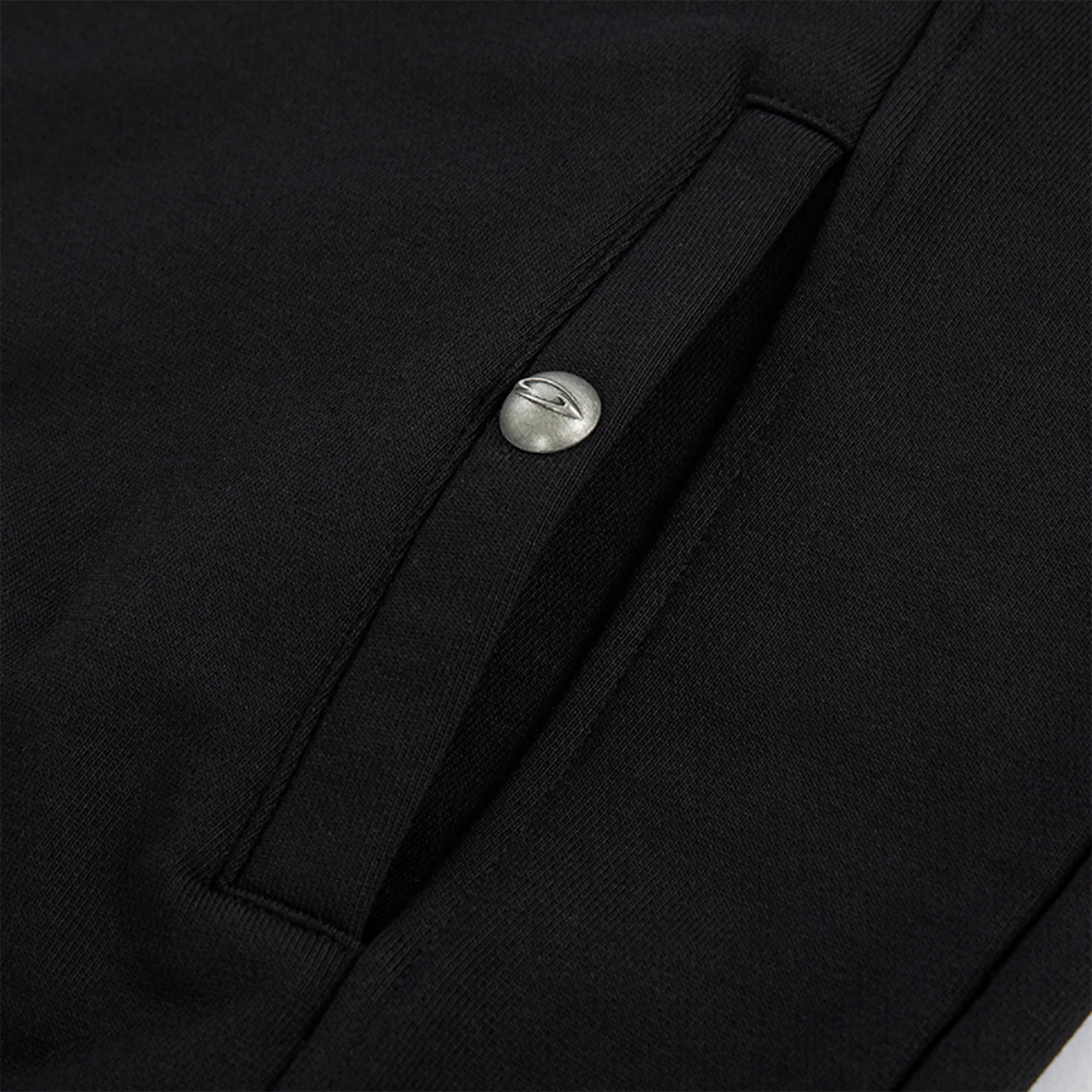 F2CE Essential Metal Badge Snap Hoodie