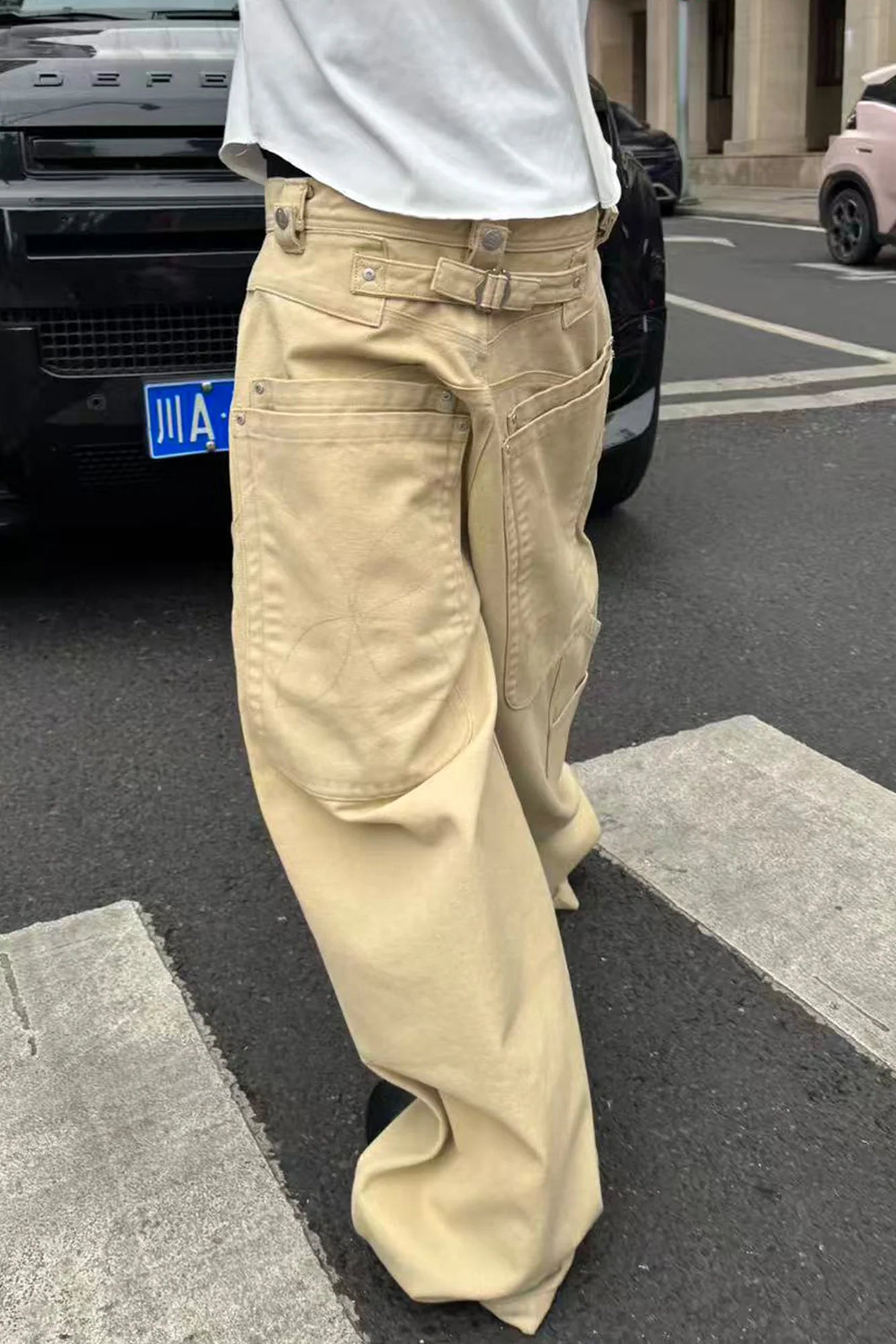 STEEPC Multi-Pocket Baggy Cargo Pants