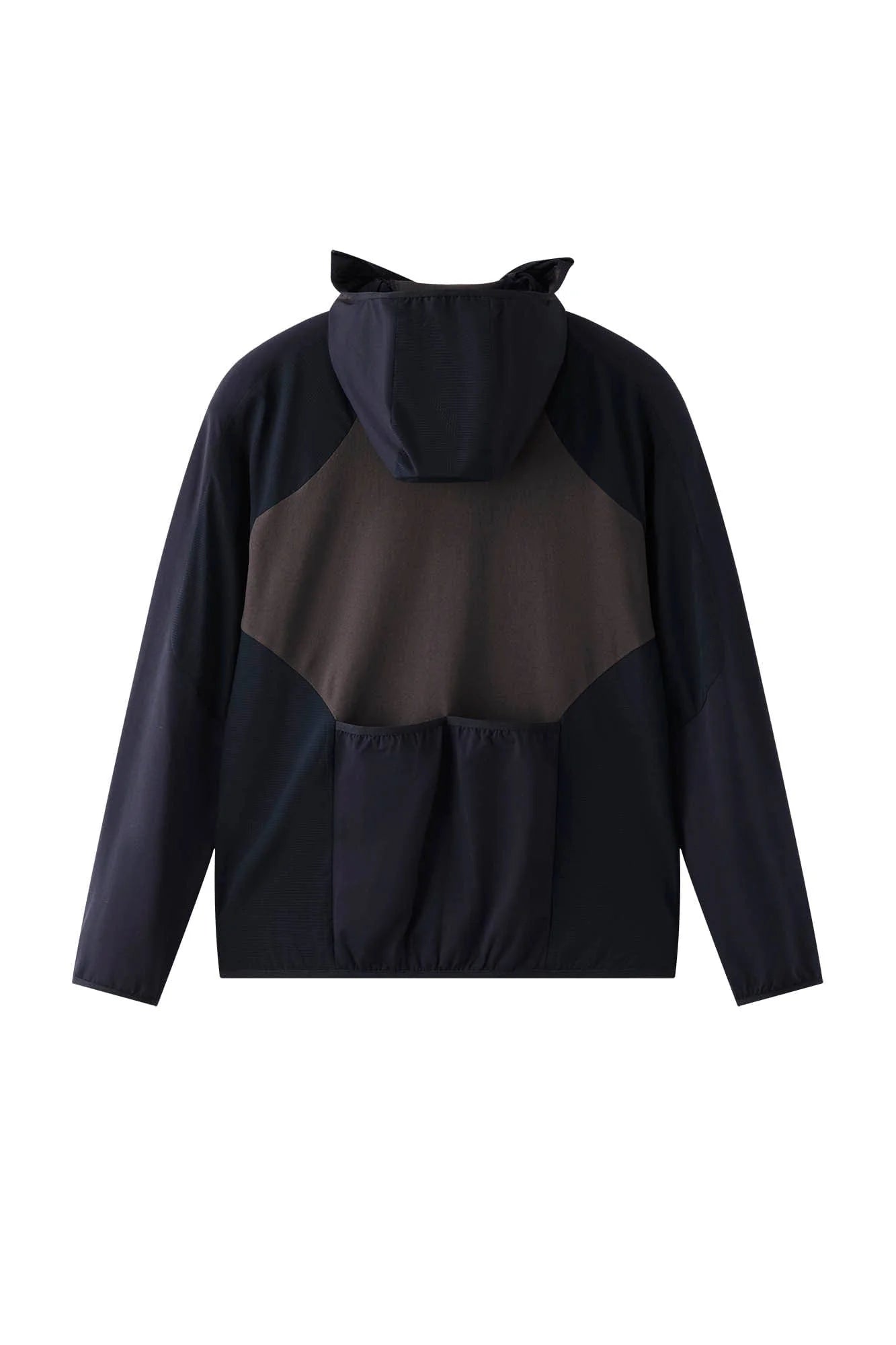 ORGANIC EMOTION Contrast Spliced Hooded Sorona Pullover Jacket