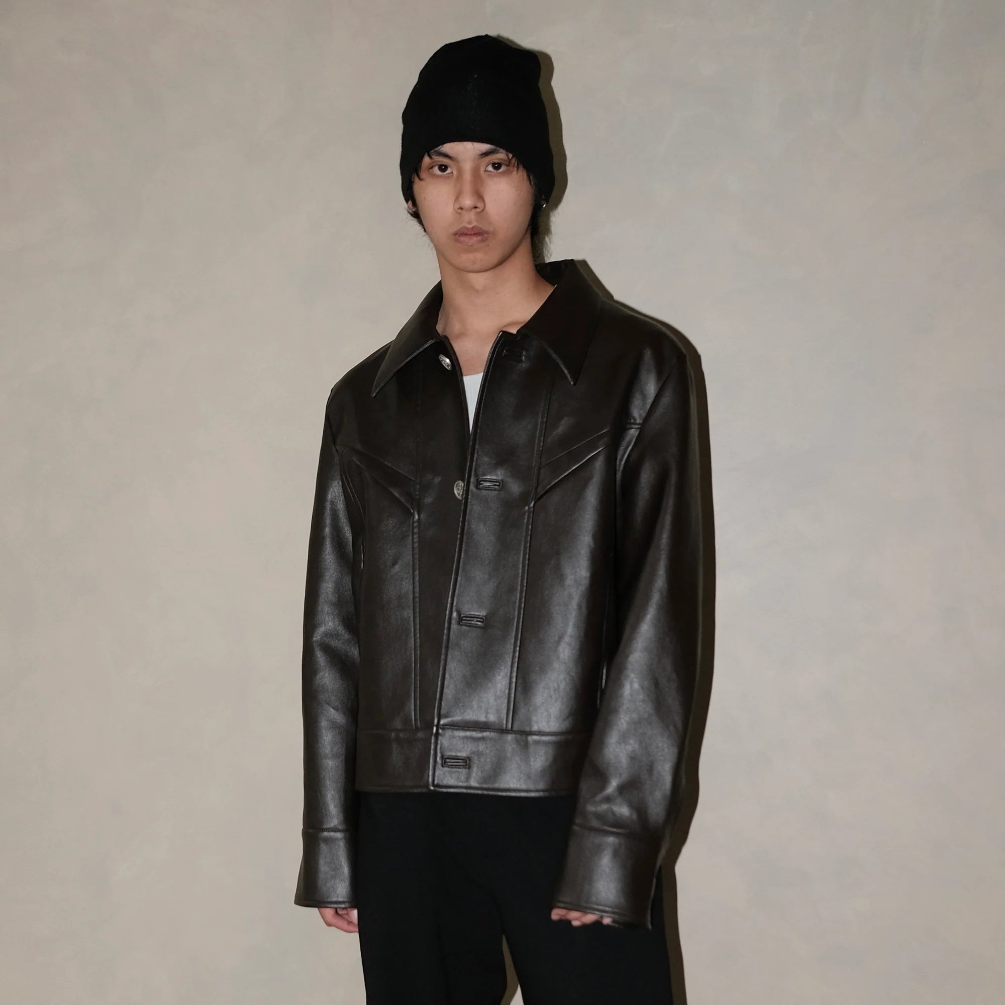 IN EXISTENCE Essential Paneled PU Jacket