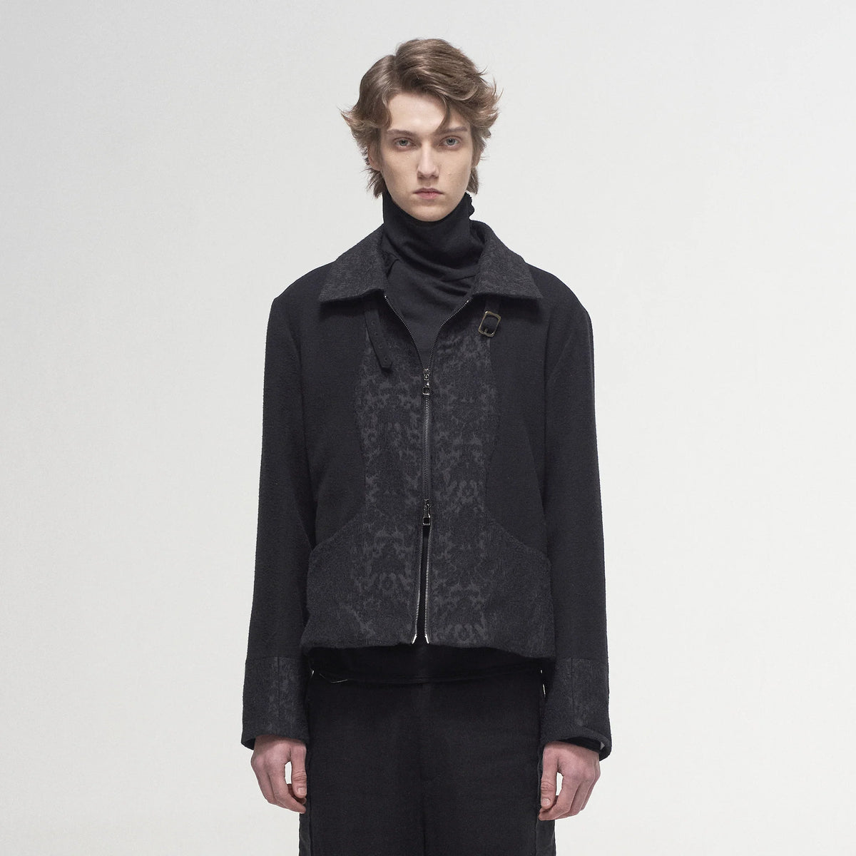 ILNya Nieternite Nifutur Jacquard Paneled Side Tab Jacket