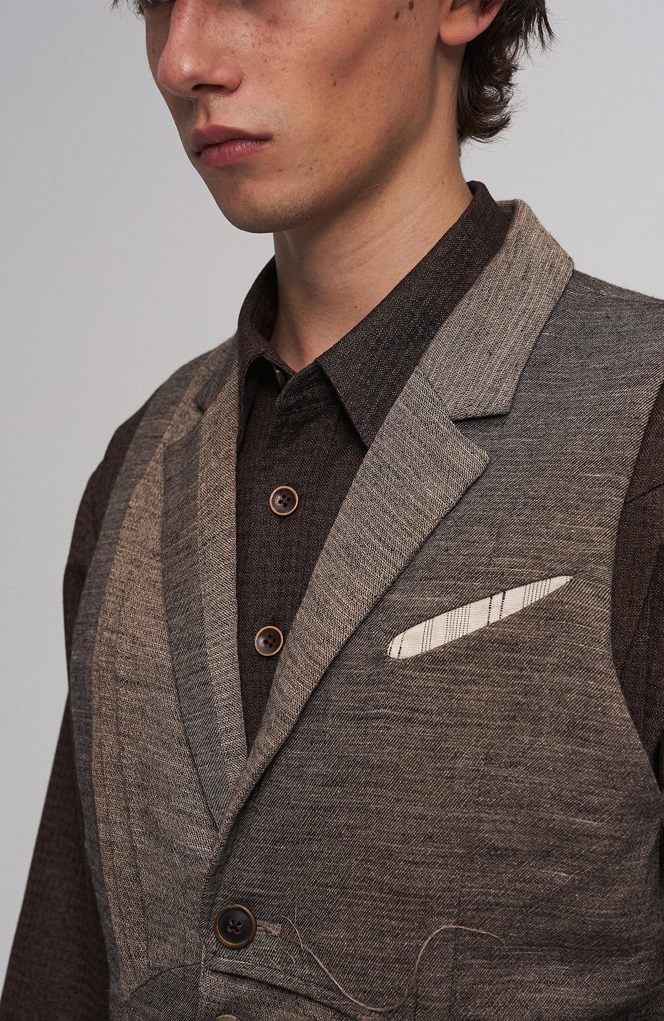 ILNya Nieternite Nifutur Deconstructed Paneled Belted Vest