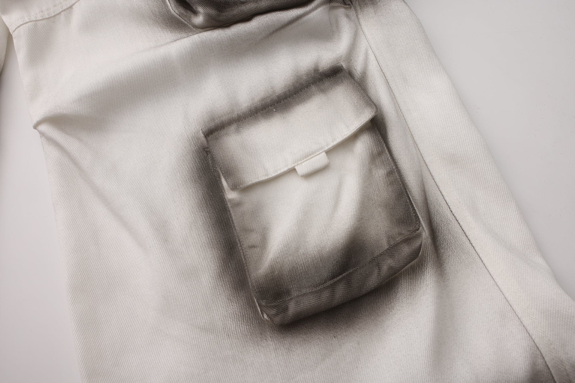 VANN VALRENCE Faded Spray-Dyed Multi-Pocket Cargo Pants