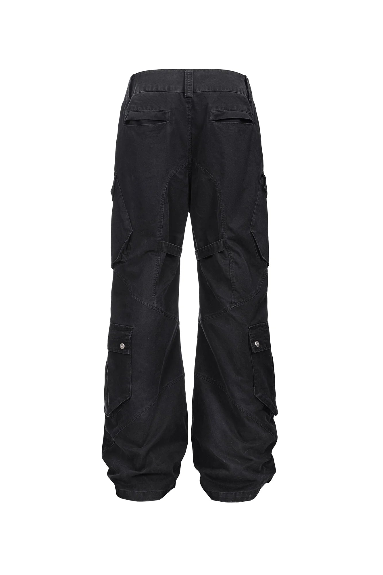 CATSSTAC Multi-Pocket Paneled Strap Cargo Pants