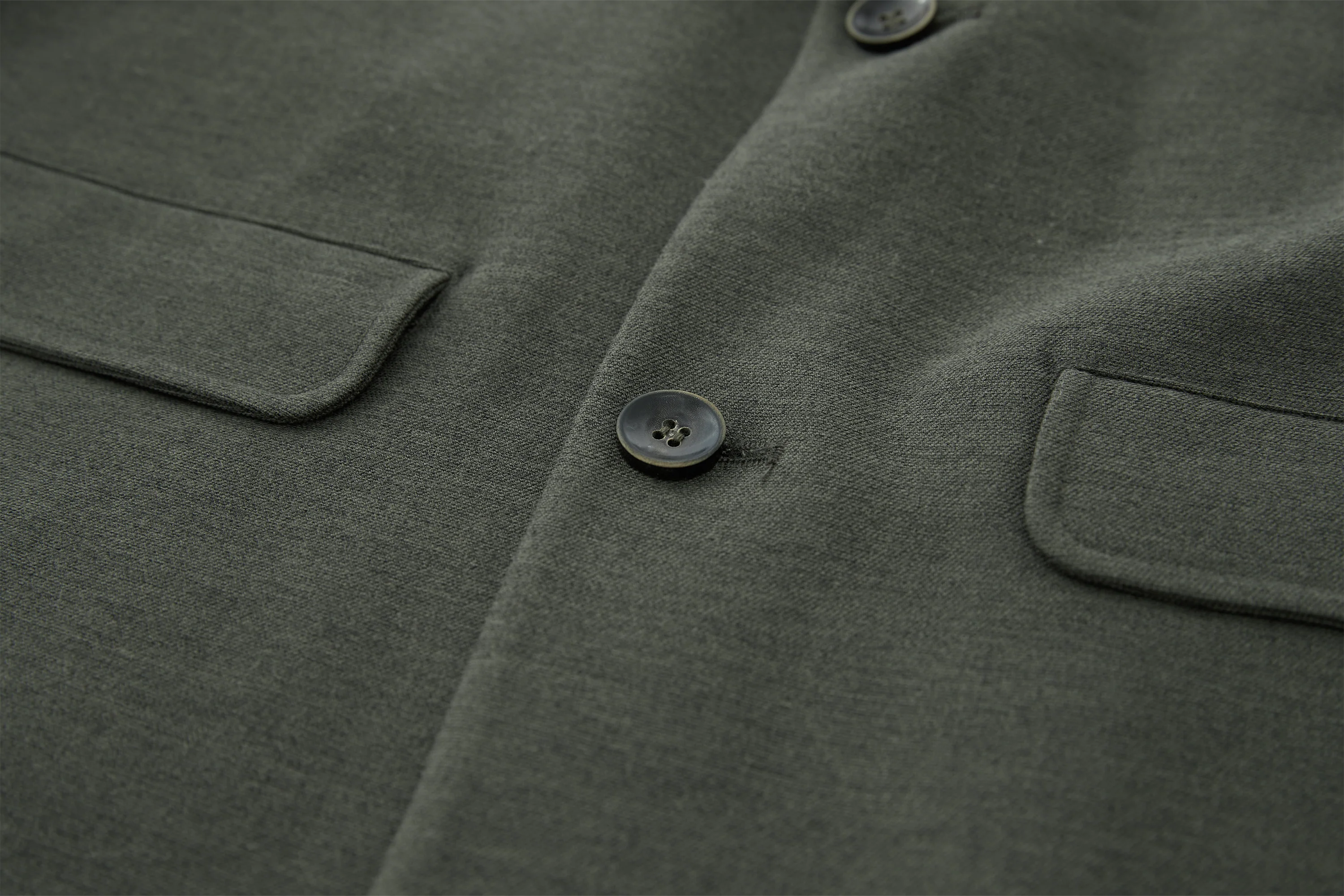 SAME FLOW Multi-Pocket Paneled Bomber-Sleeve Suit Jacket
