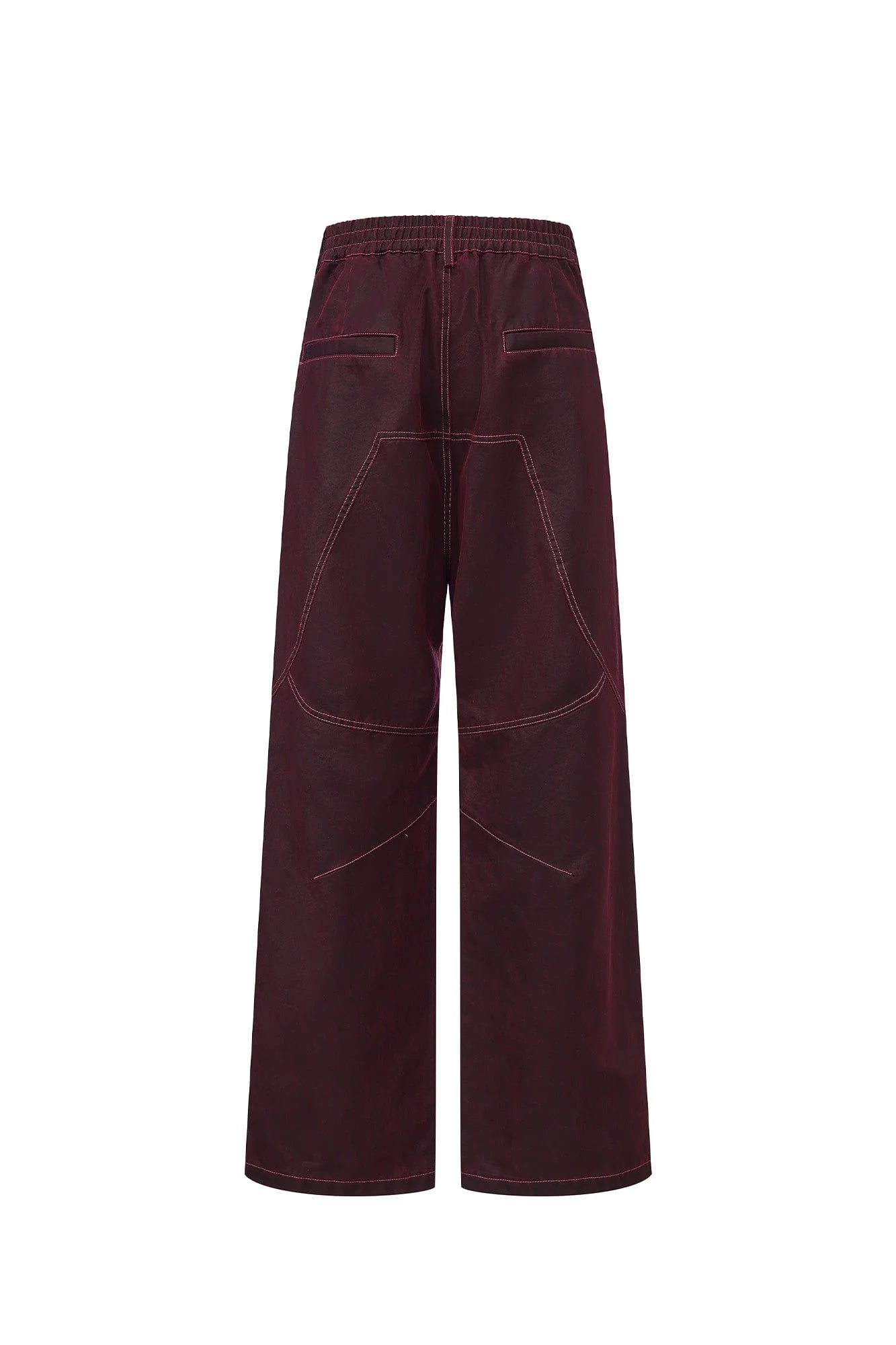 VANN VALRENCE Structured Panel Pleated-Knee Pants