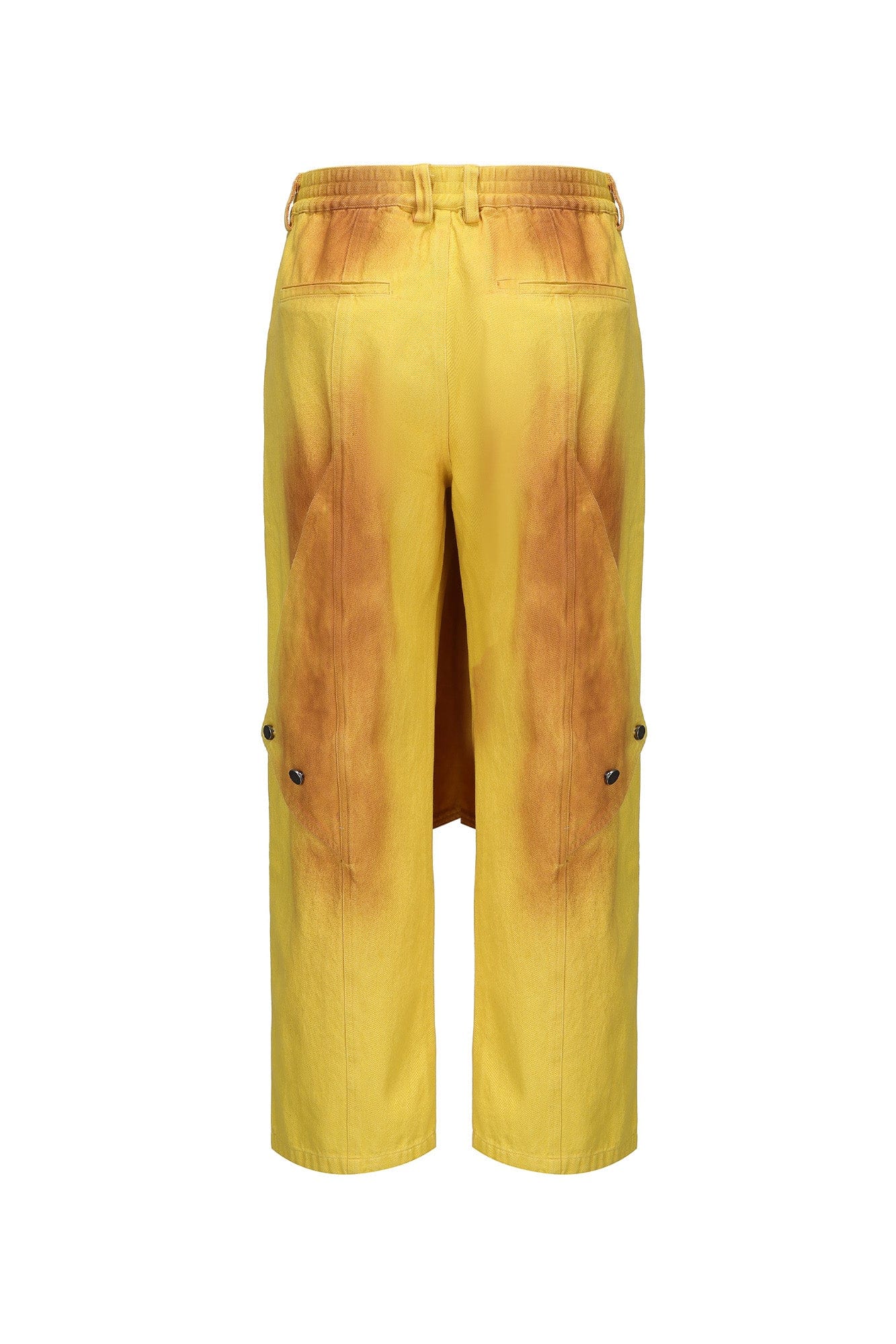 VANN VALRENCE Dye-Washed Convertible Wide-Leg Pants