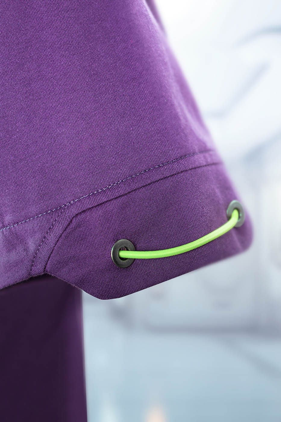 XIPHEVIL Asymmetrical Spliced Double-Pocket T-Shirt