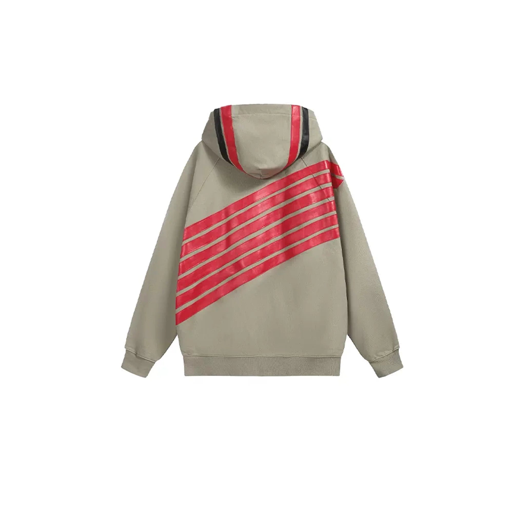 NOTHINGNESS WORLD Four-Stripe Zip-Up Hoodie