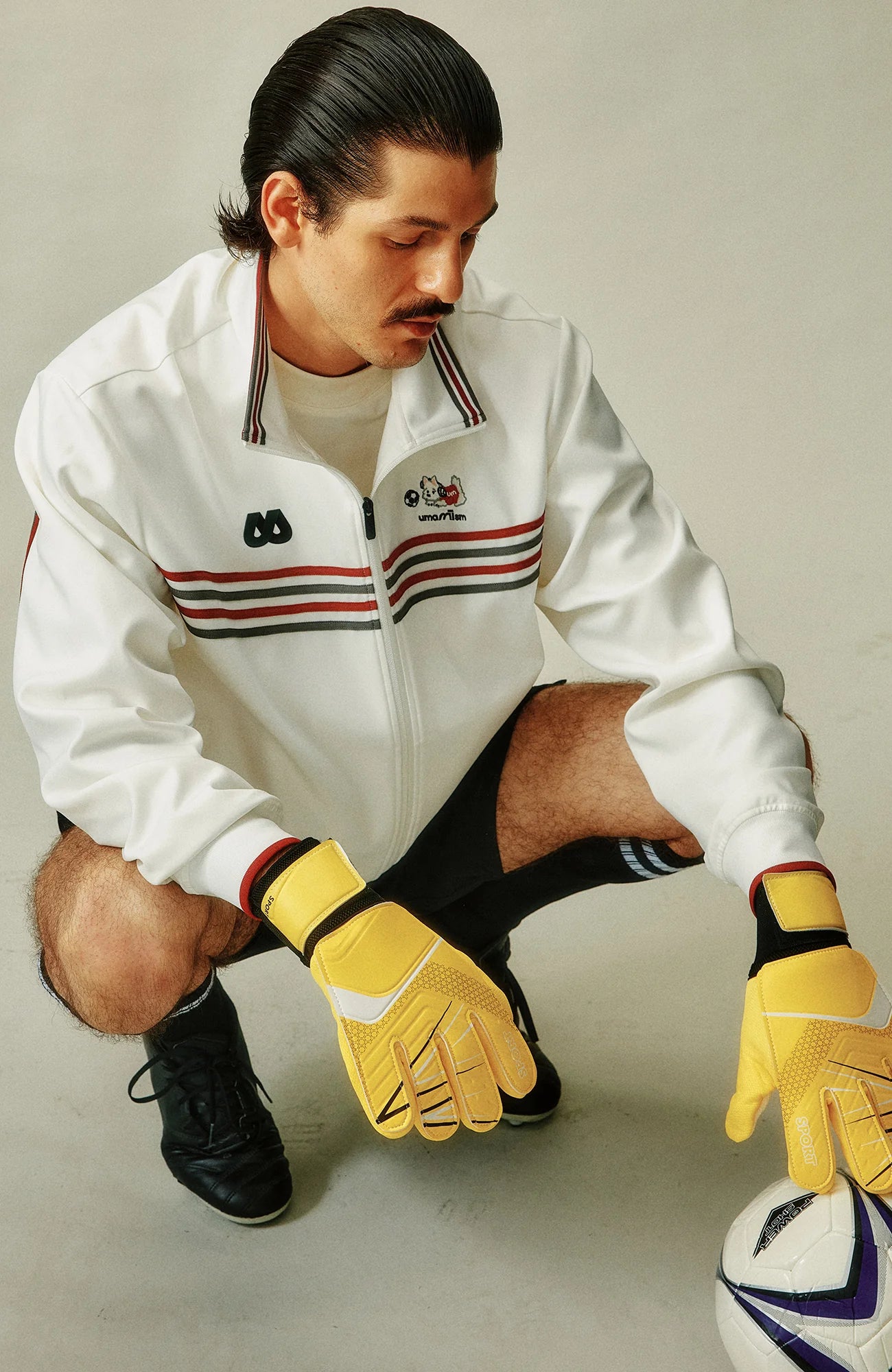 UMAMIISM Retro Striped Track Jacket