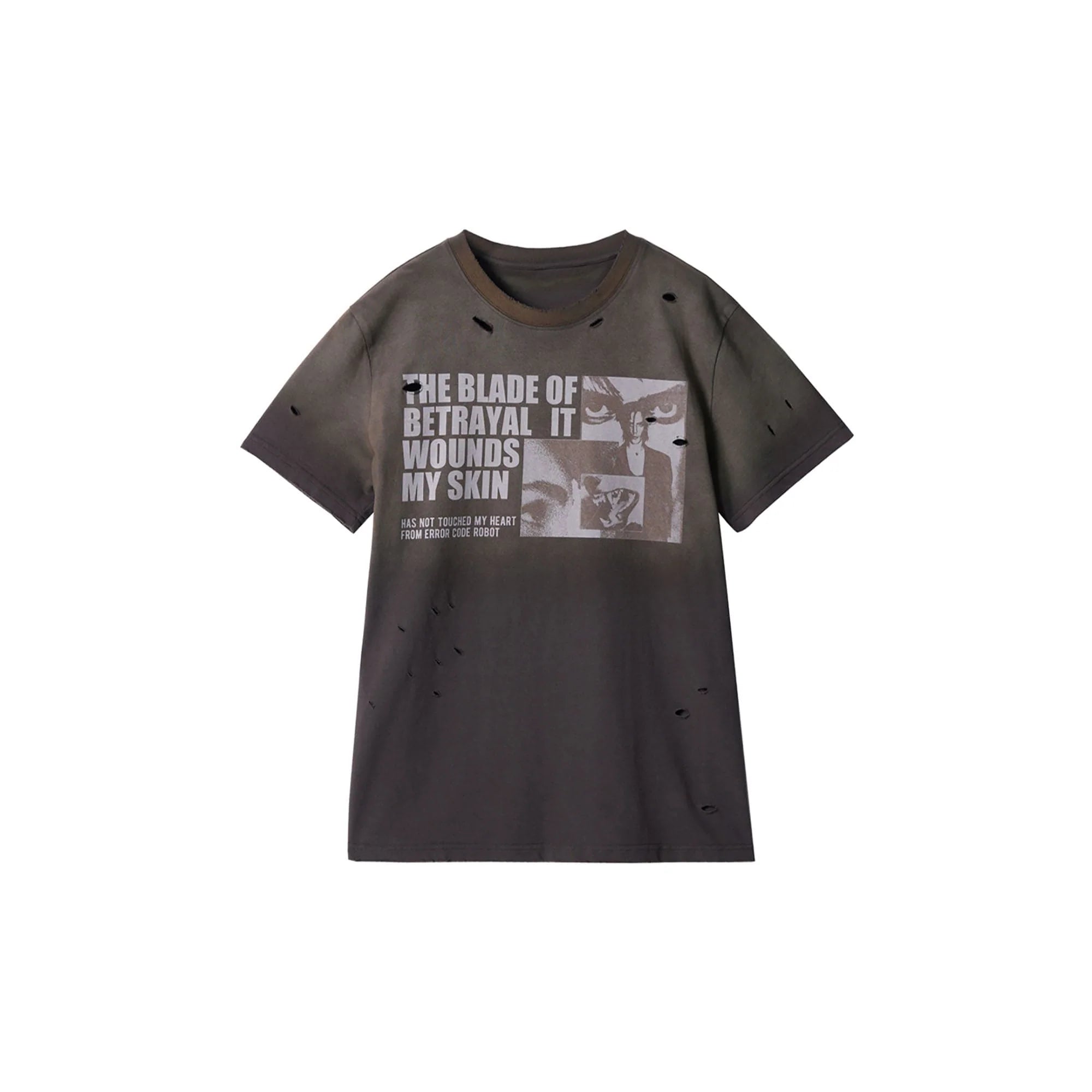 ERROR CODE ROBOT Destroyed Heavy Washed Graphic Tee