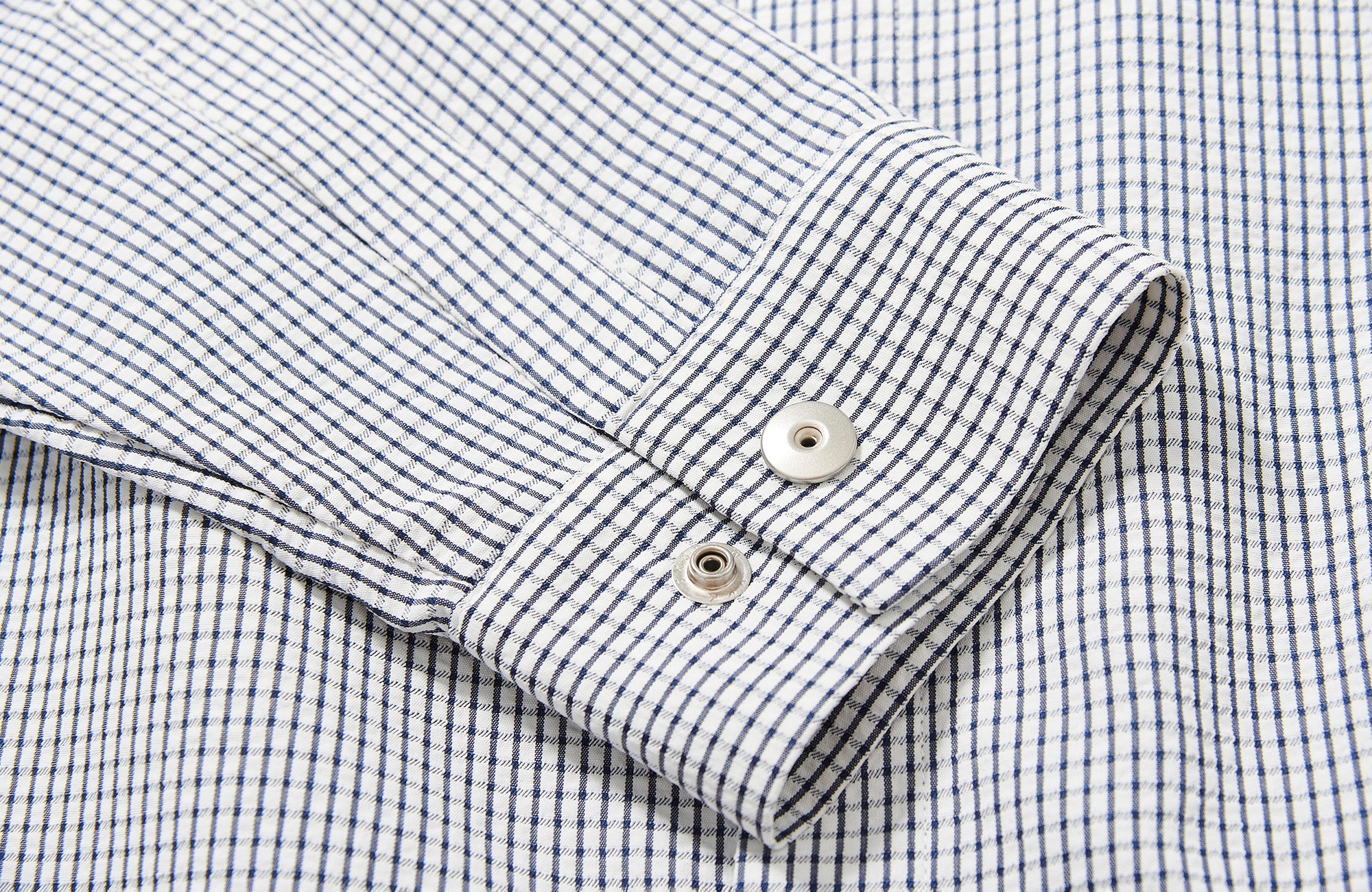 7440 37 1 Grid Check Batwing Sleeves Shirt